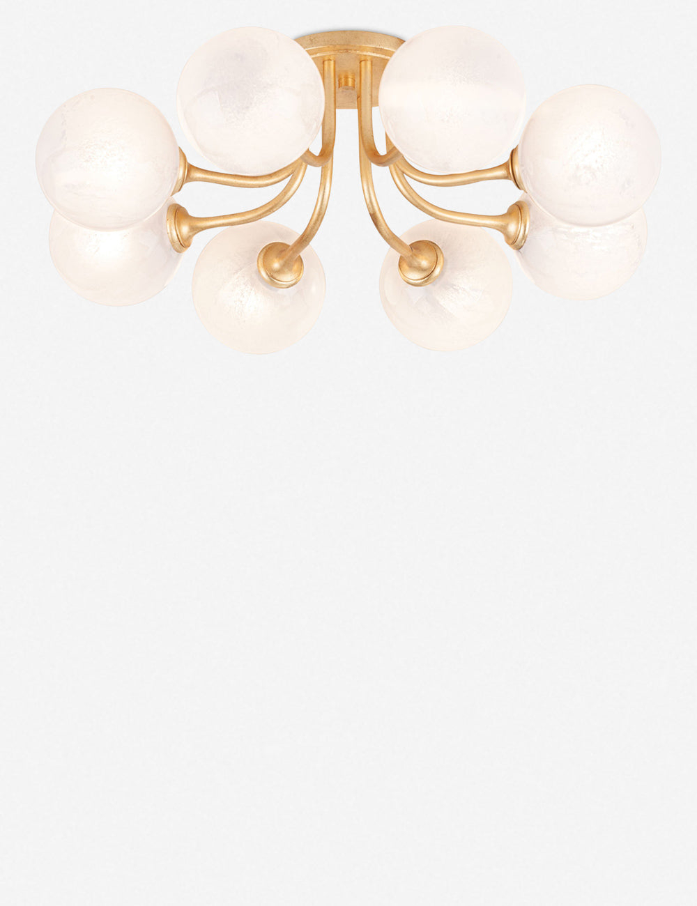 Keller Semi-Flush Mount Light - Brass / 8 Light