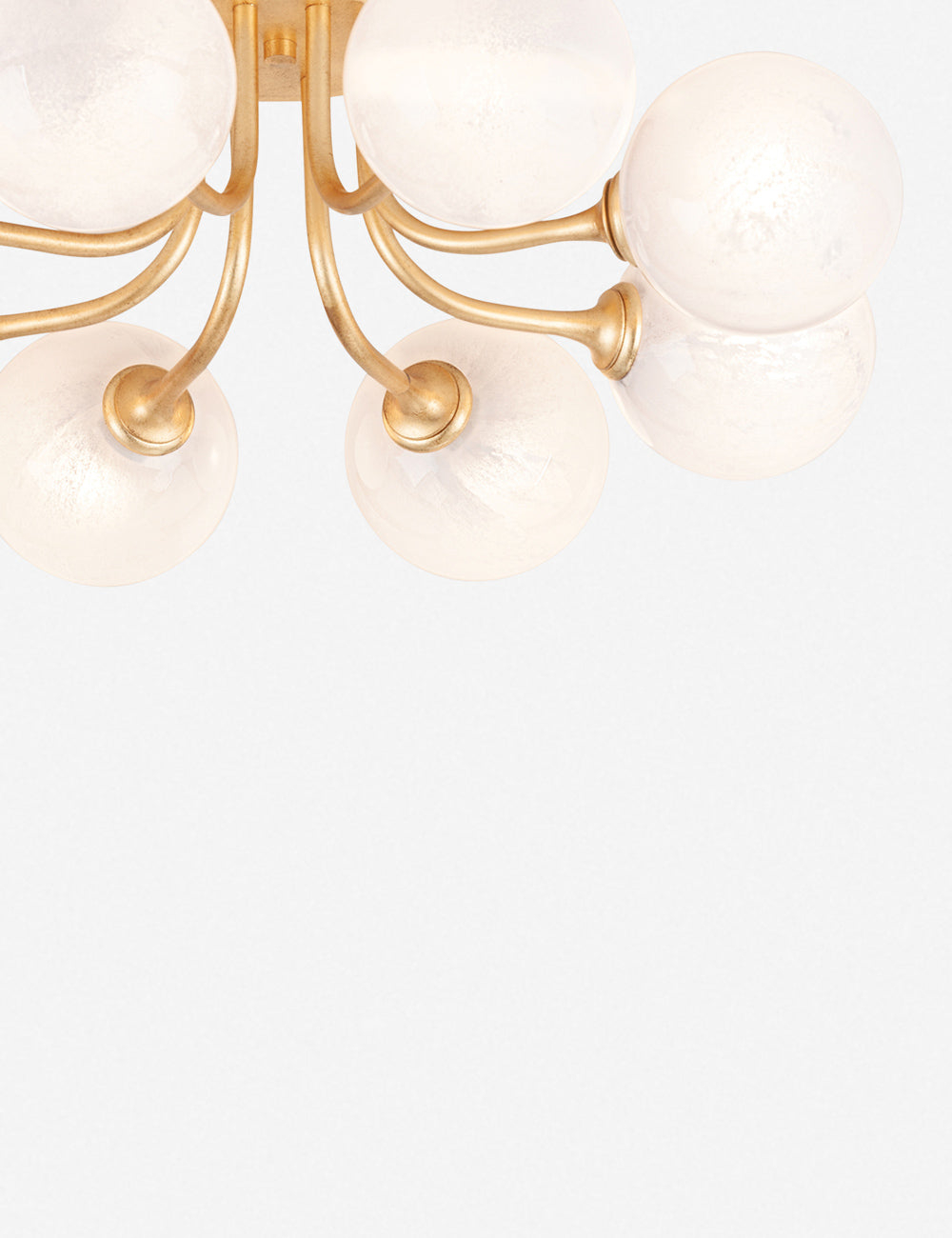 Keller Semi-Flush Mount Light - Brass / 8 Light