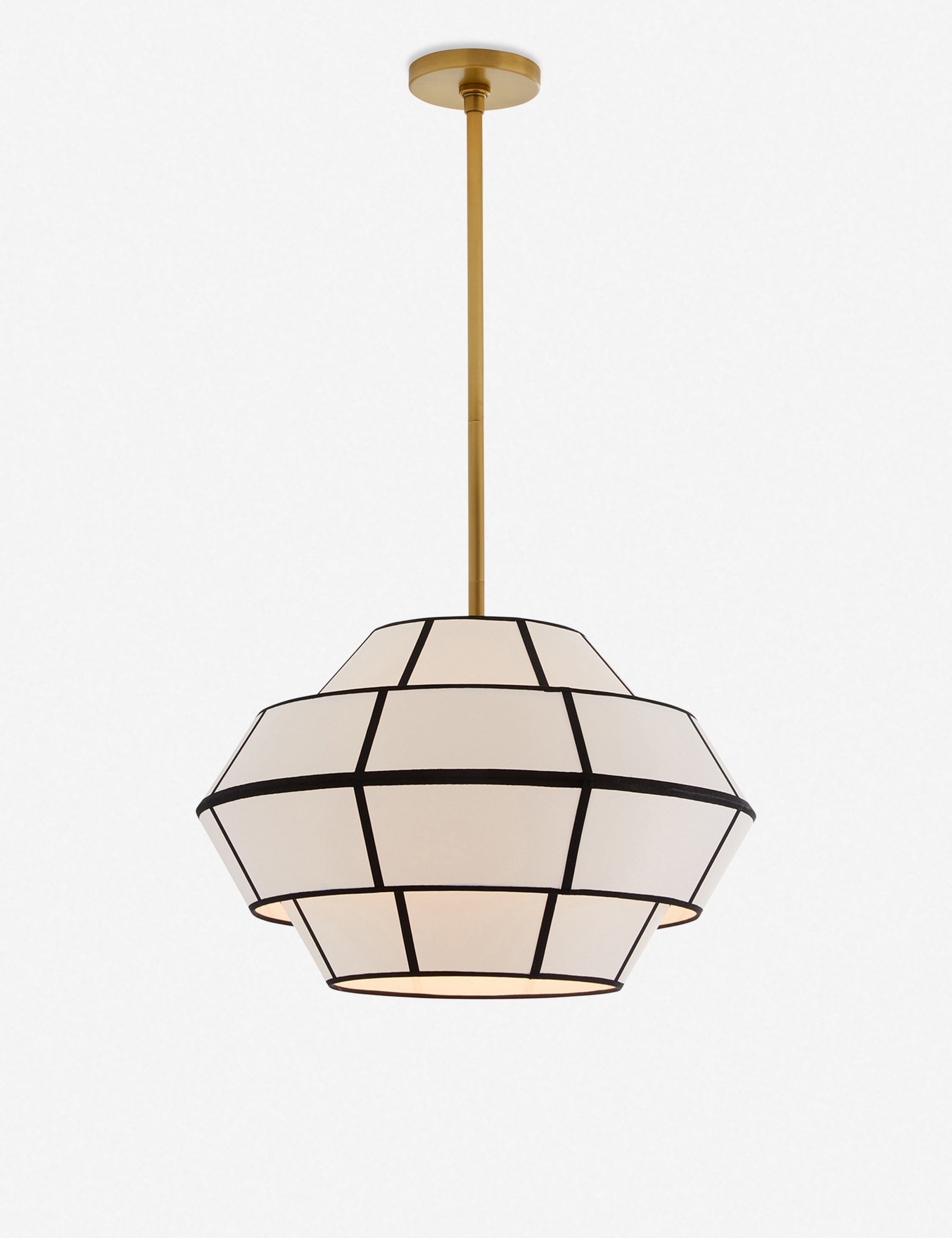 Morten Pendant Light by Arteriors - Antique Brass / 21" Dia
