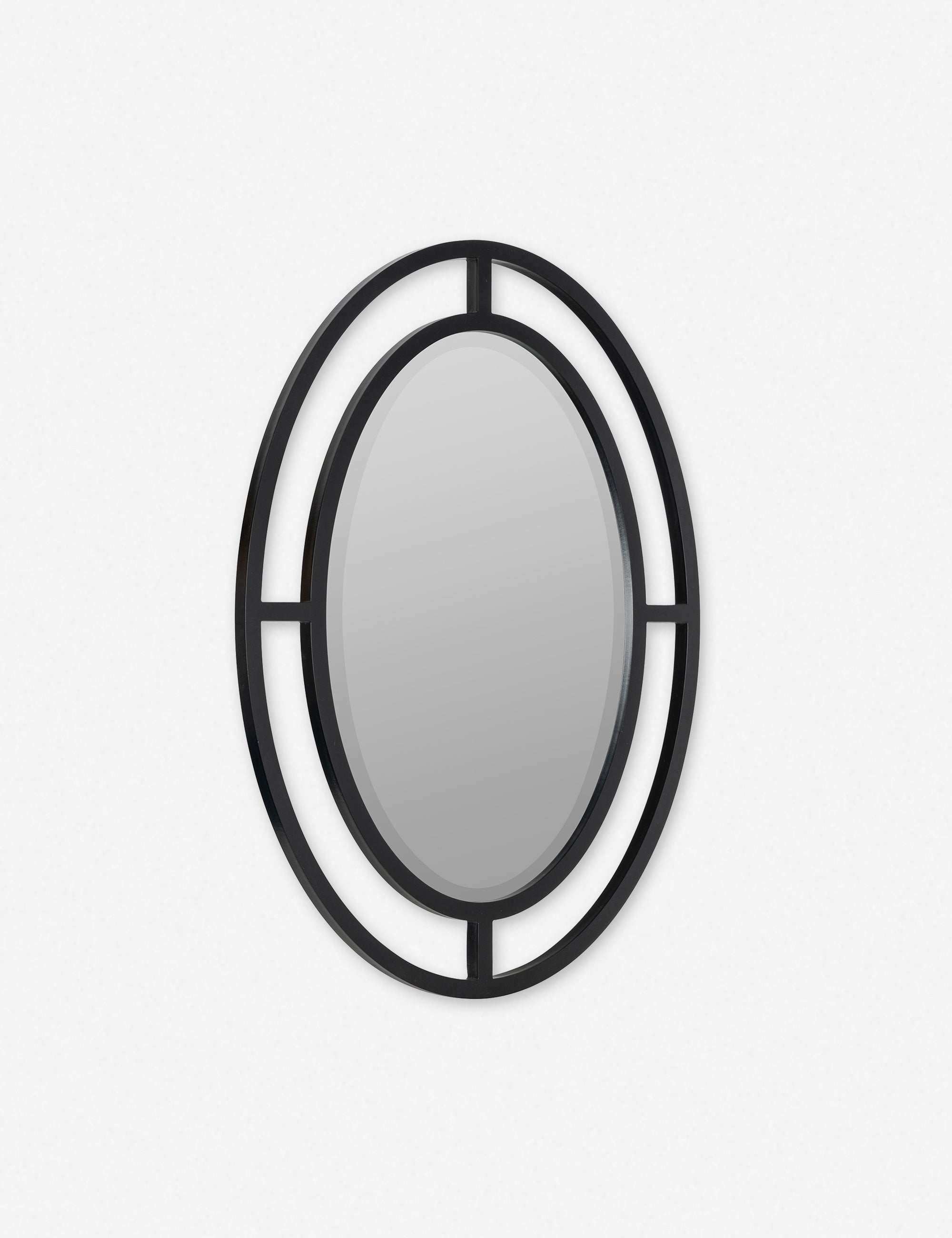 Samia Oval Mirror - Black