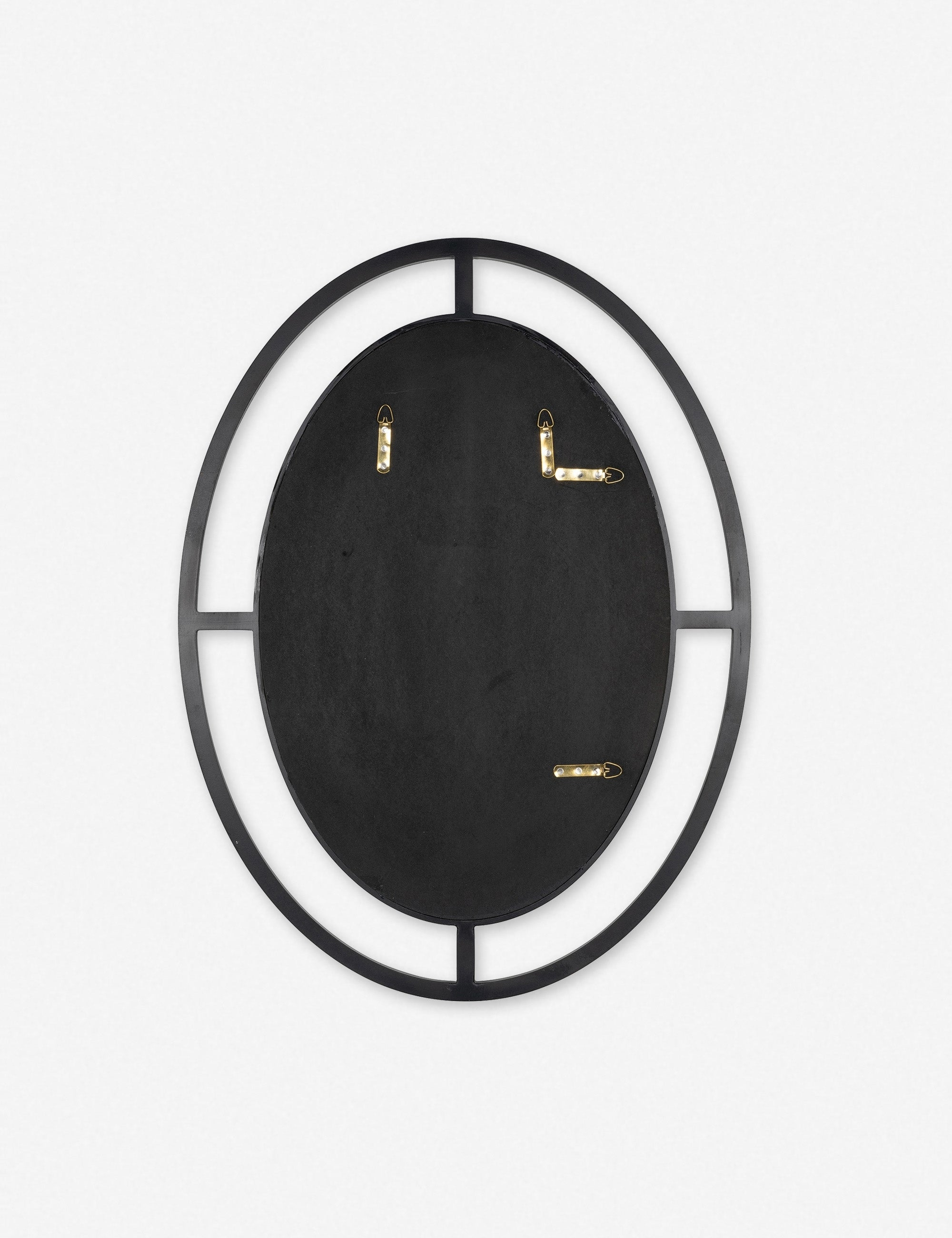 Samia Oval Mirror - Black