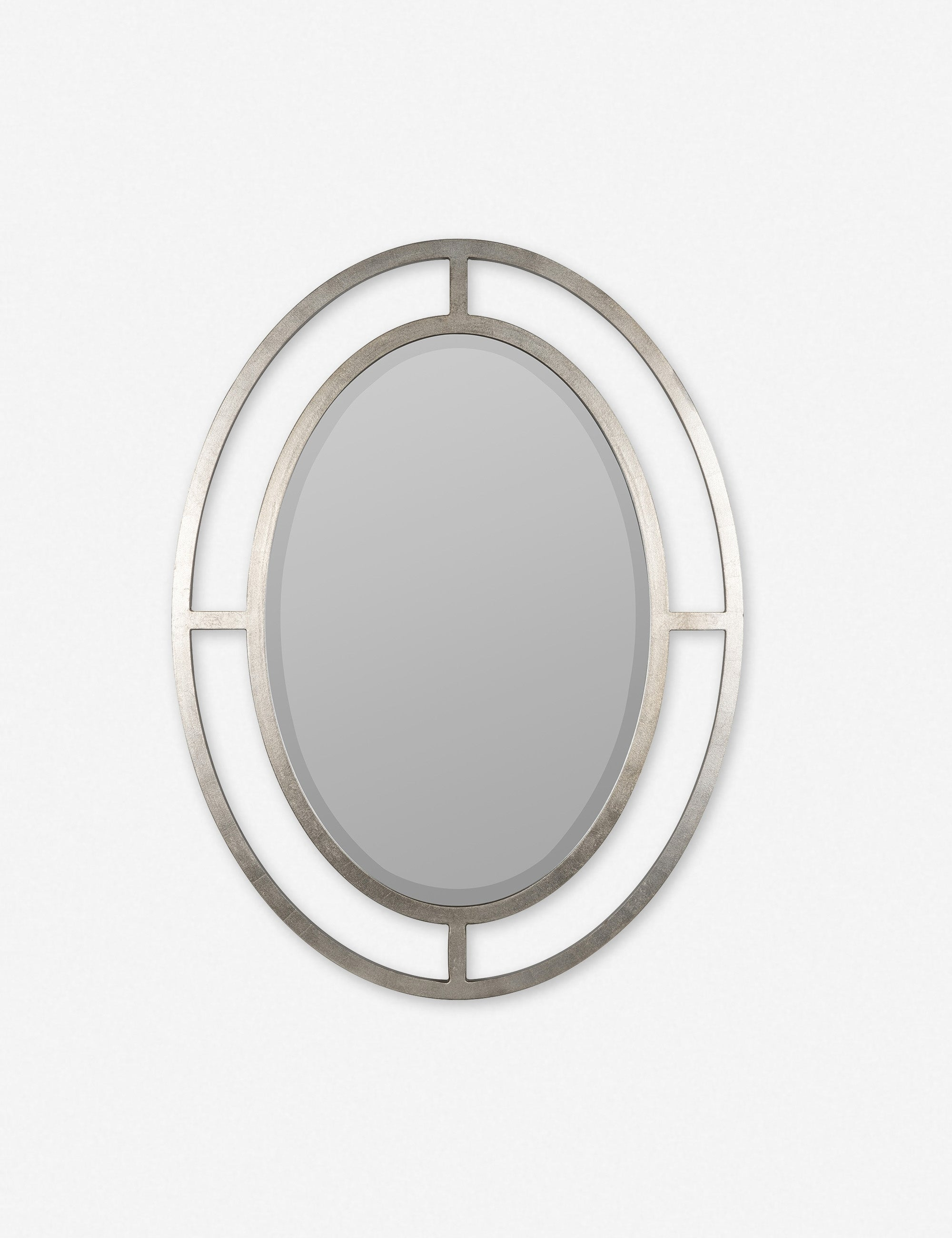 Samia Oval Mirror - Silver