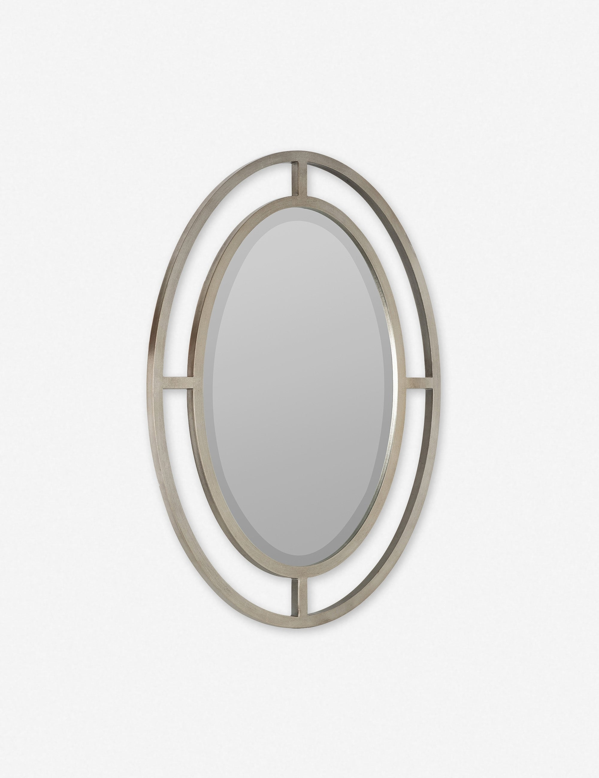 Samia Oval Mirror - Silver