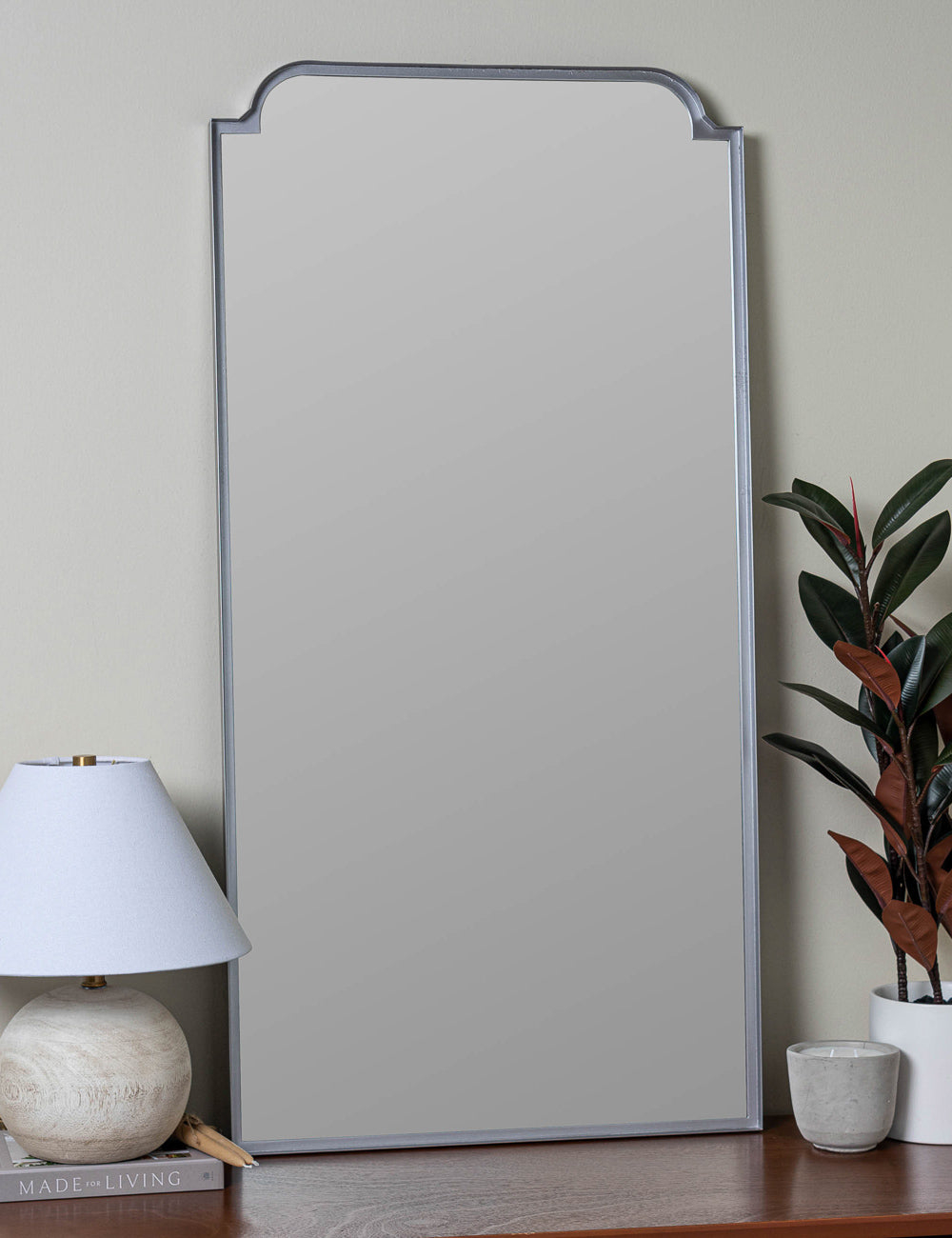 Isolde Floor Mirror - Silver