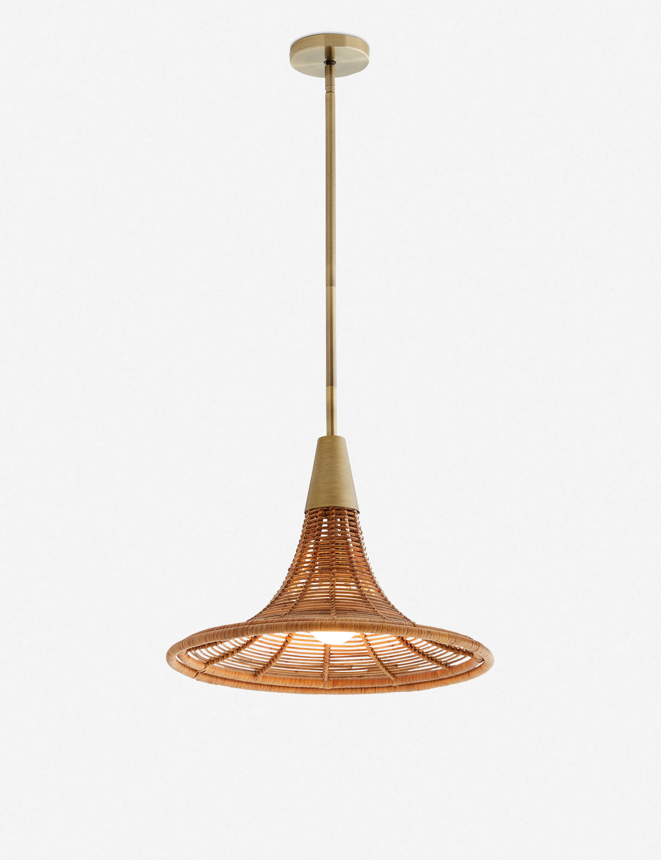 Nicola Pendant Light by Arteriors - Natural / 13.5" Dia