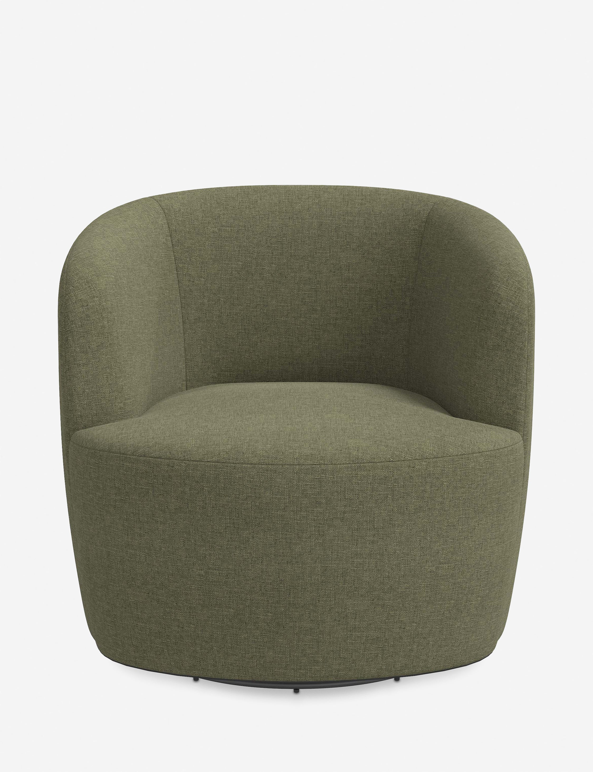 Rue Swivel Chair - Sage Linen