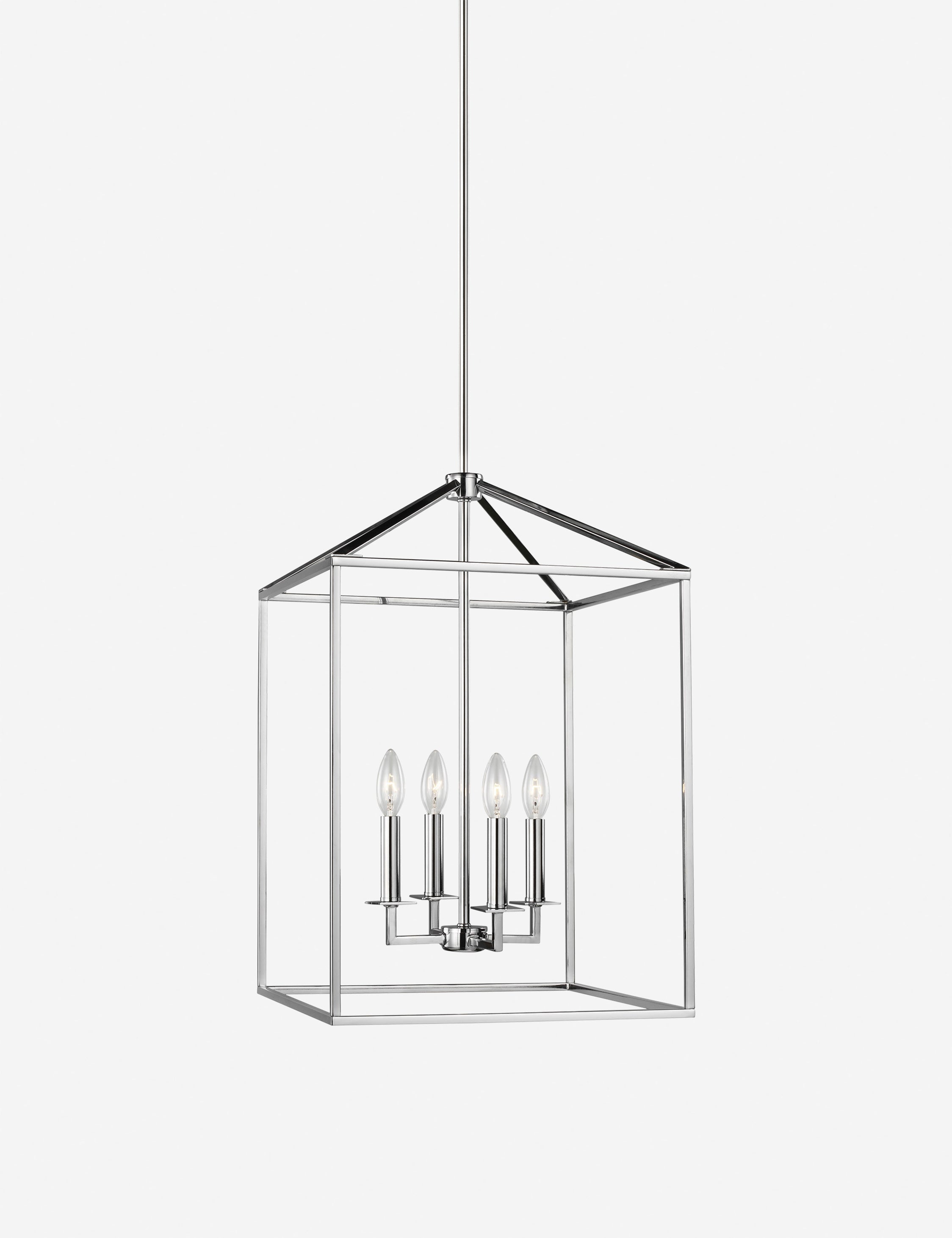 Lucius Pendant Light - Polished Nickel / 15.5"W