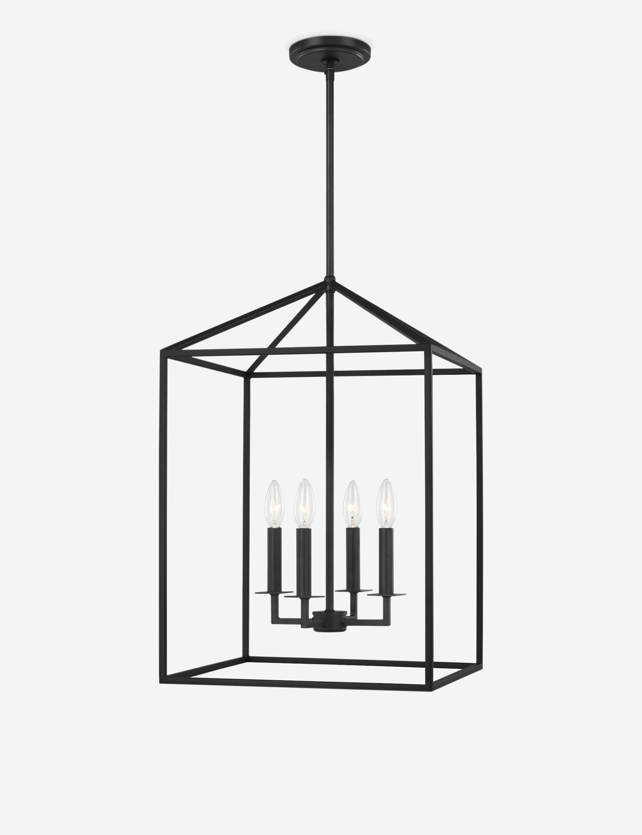 Lucius Pendant Light - Black / 15.5"W