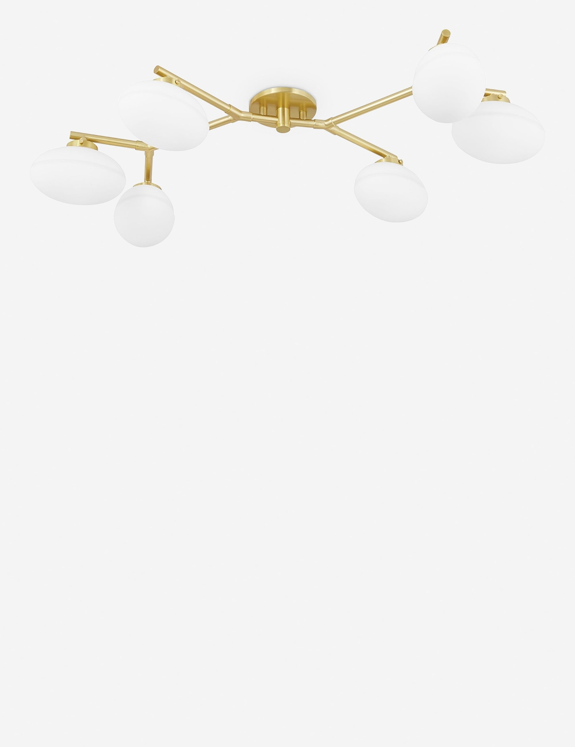 Solange Semi-Flush Mount Light - Antique Brass / 6 Light