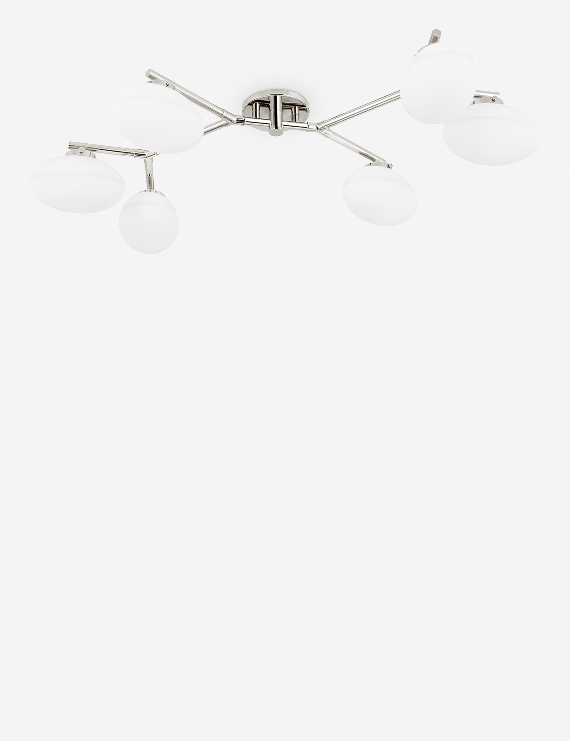 Solange Semi-Flush Mount Light - Polished Nickel / 6 Light
