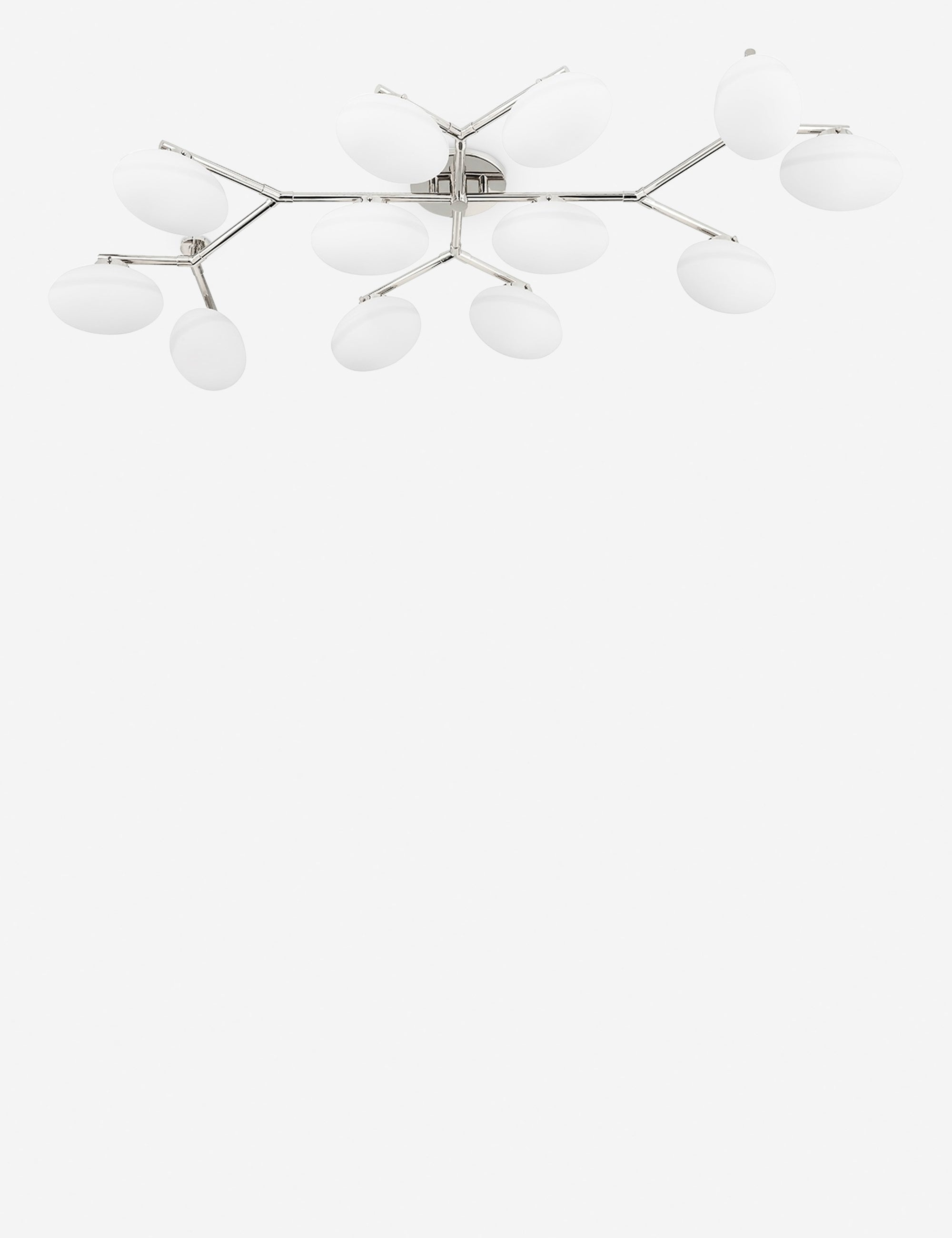 Solange Semi-Flush Mount Light - Polished Nickel / 12 Light
