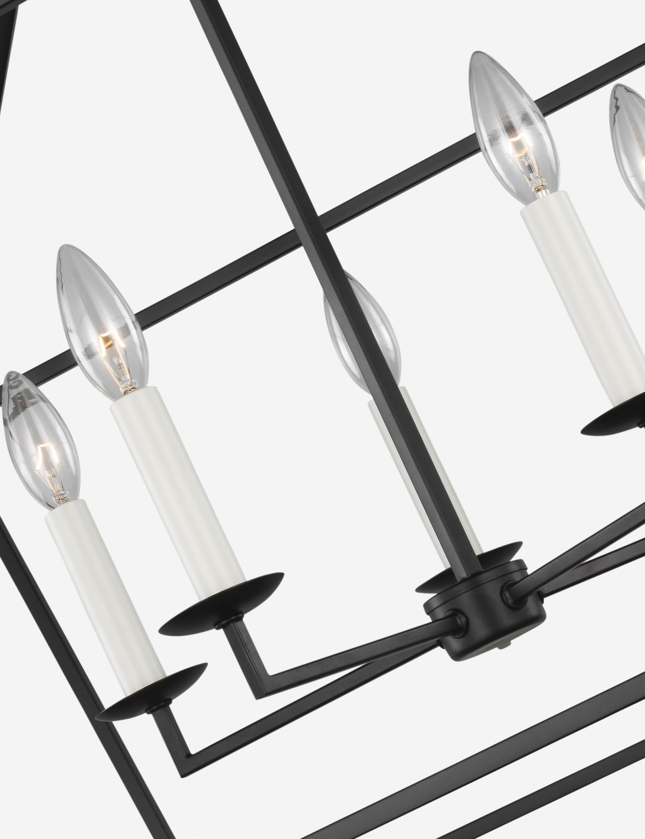 Gala Wide Pendant Light - Black / 28"W