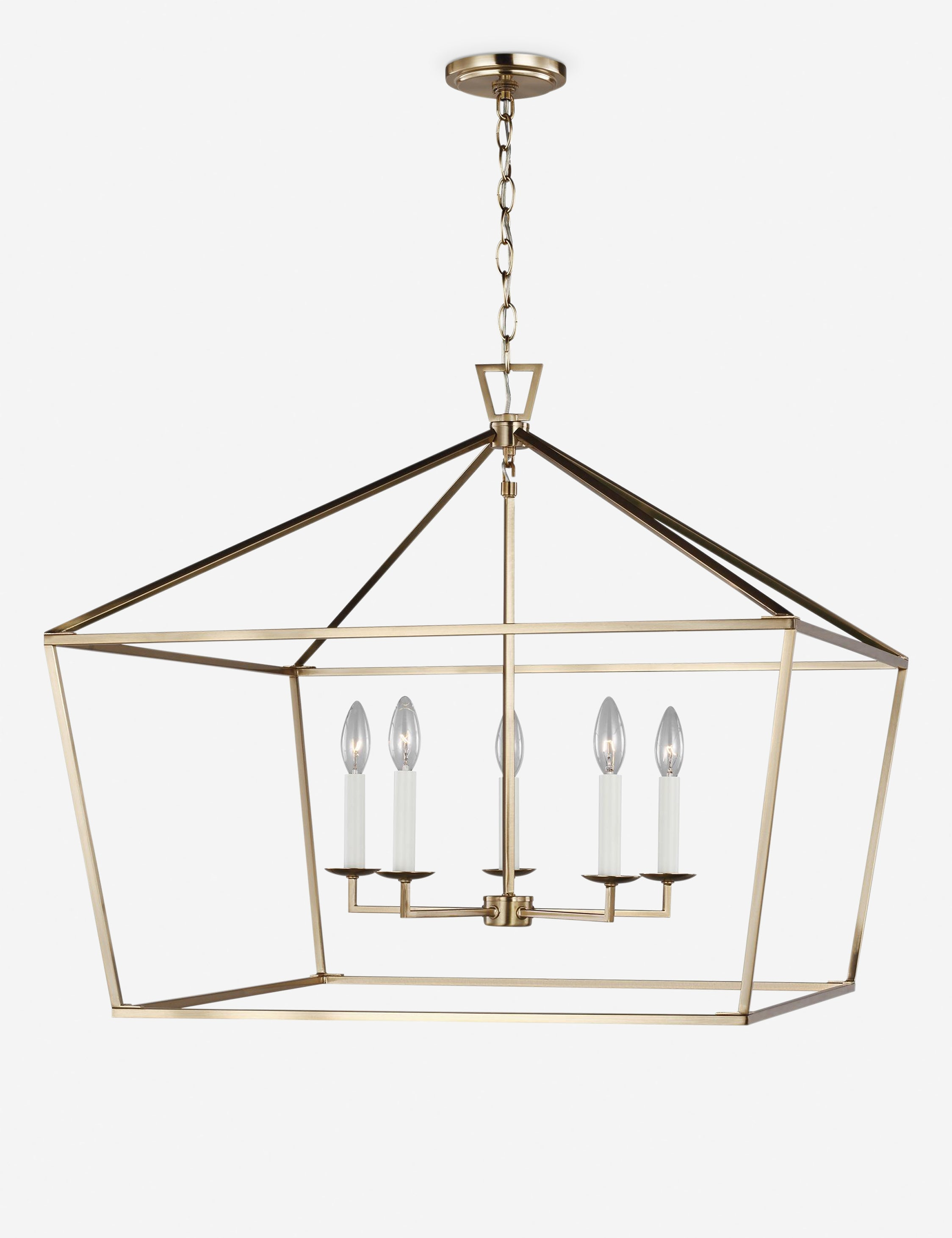 Gala Wide Pendant Light - Brass / 28"W
