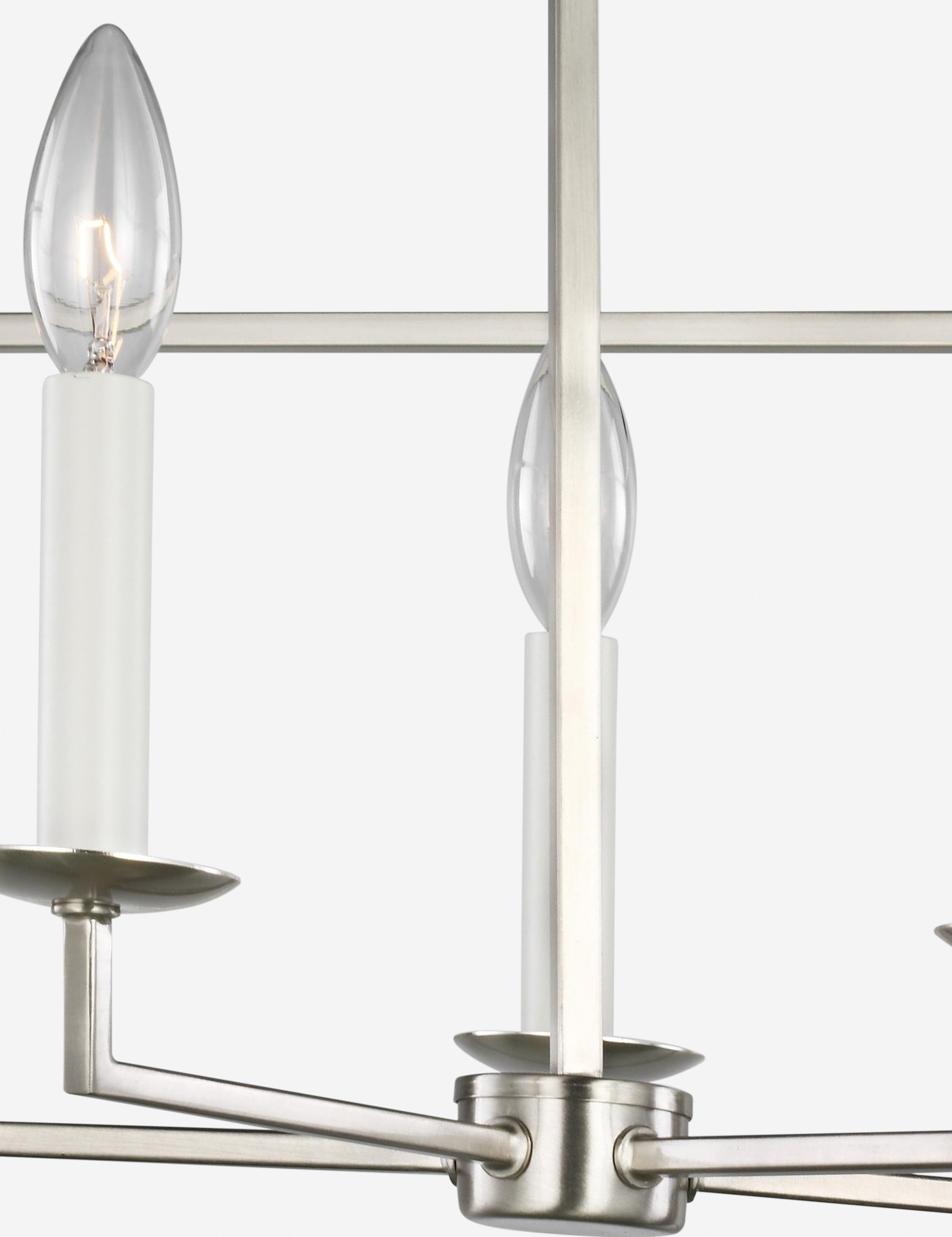 Gala Wide Pendant Light - Brushed Nickel / 28"W