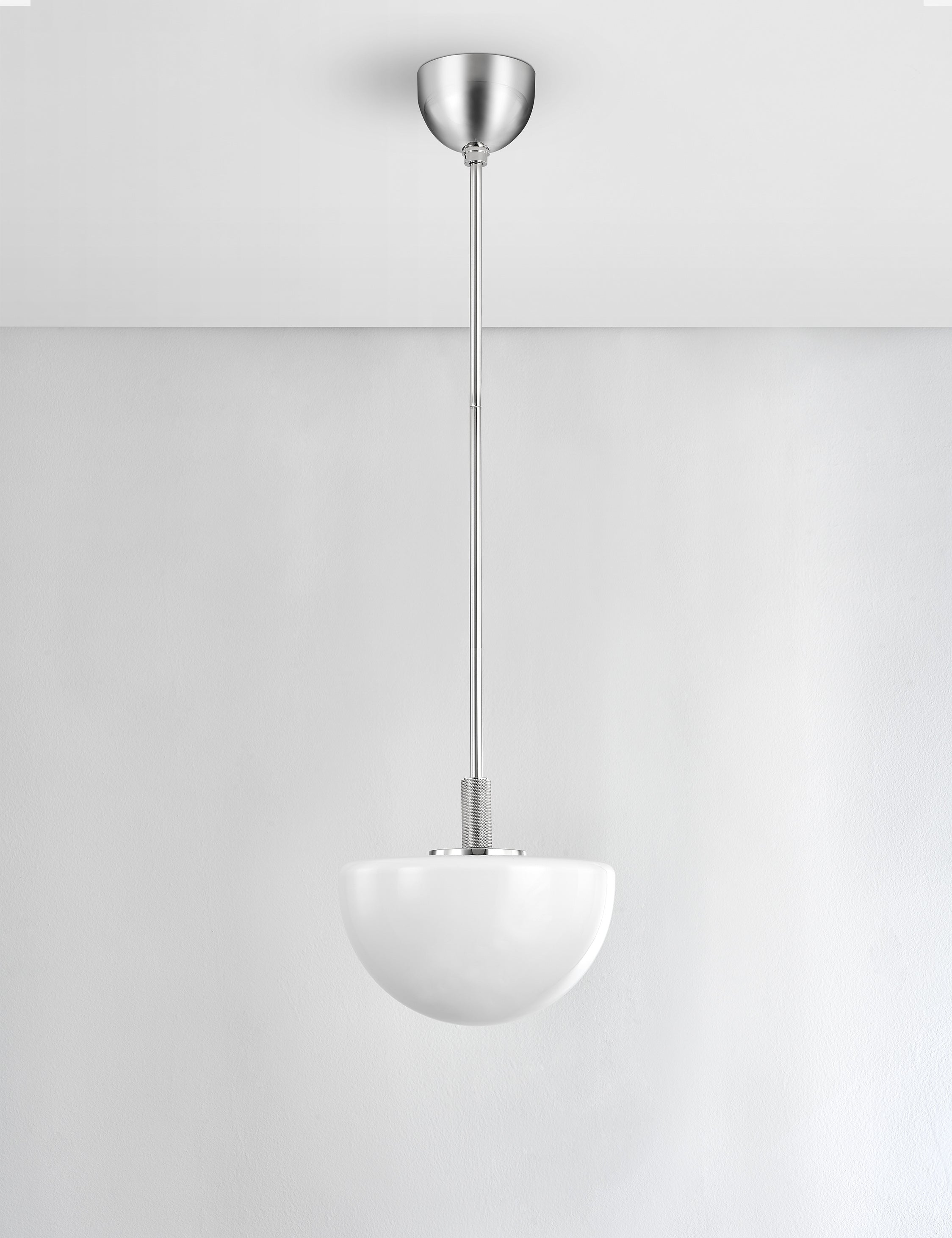 Hammond Pendant Light - Polished Nickel / 11"Dia