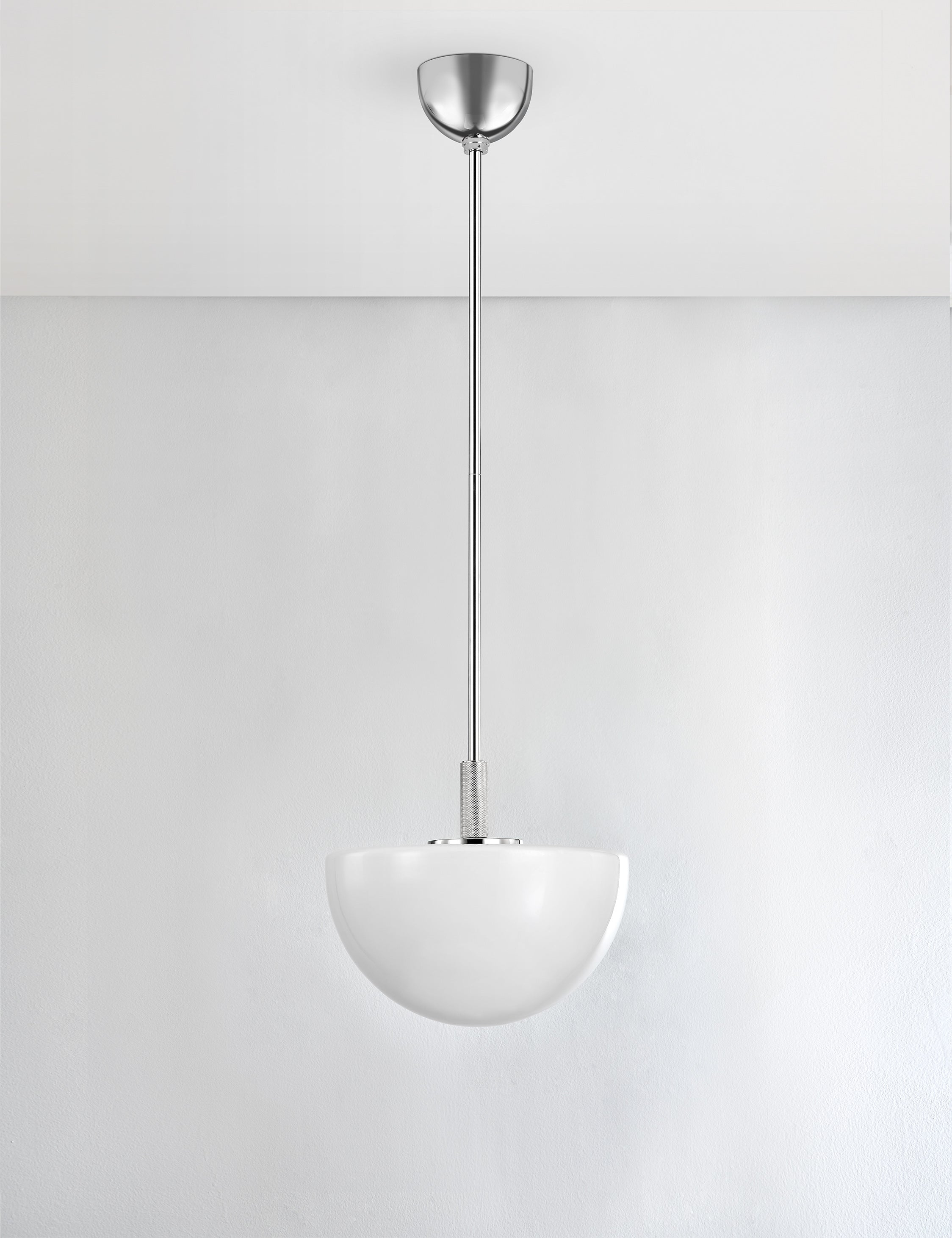 Hammond Pendant Light - Polished Nickel / 15" Dia