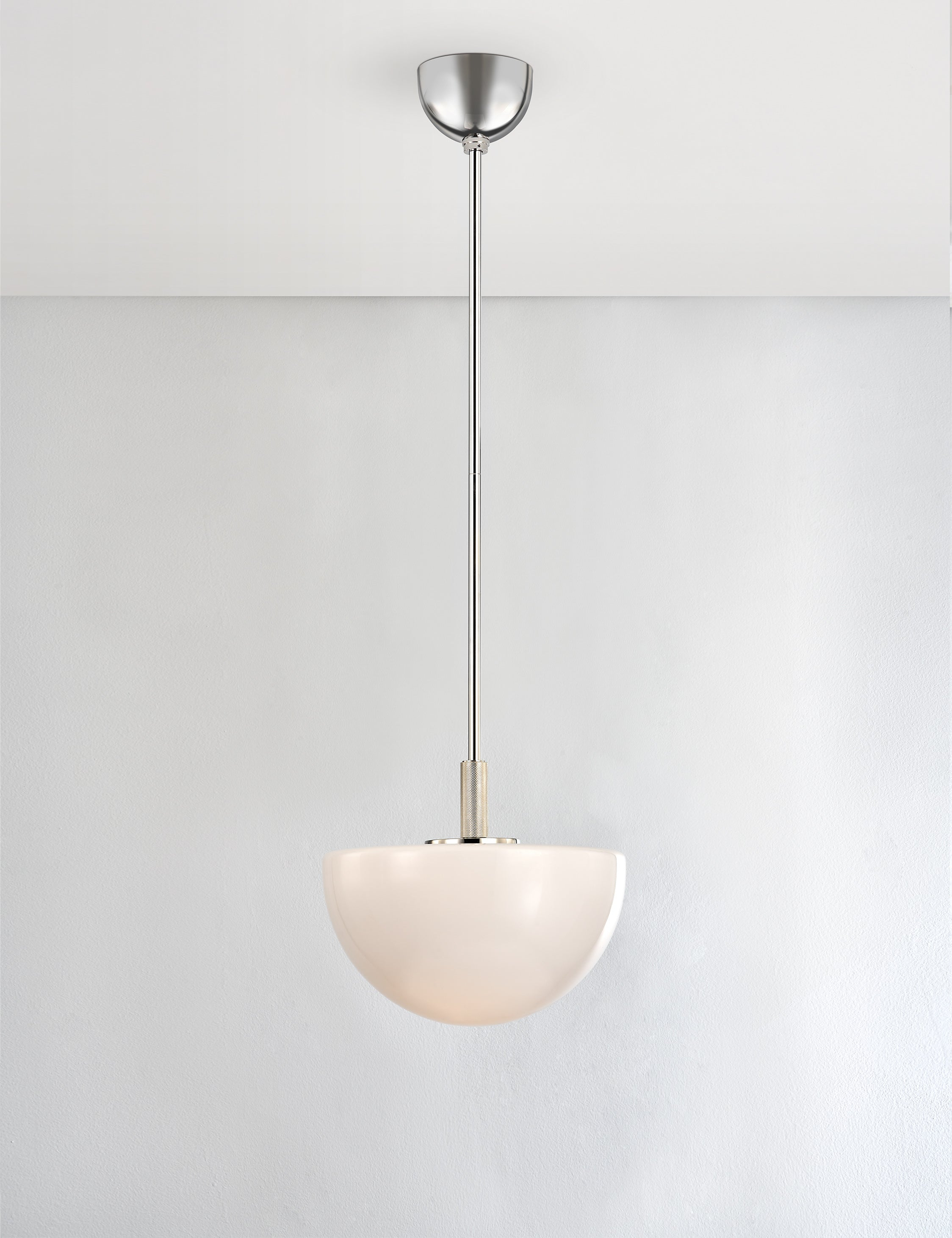 Hammond Pendant Light - Polished Nickel / 15" Dia