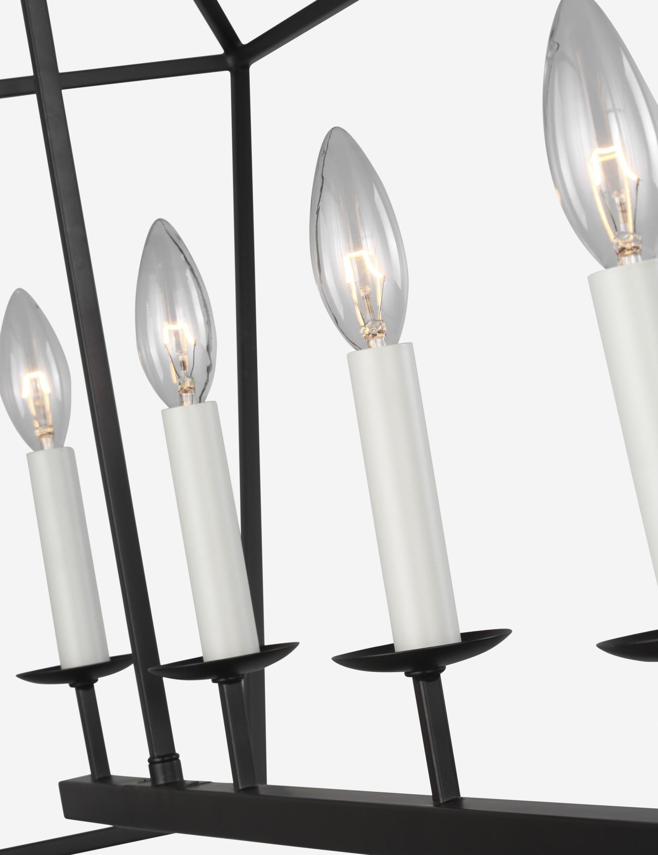Gala Linear Chandelier - Black / 50"L