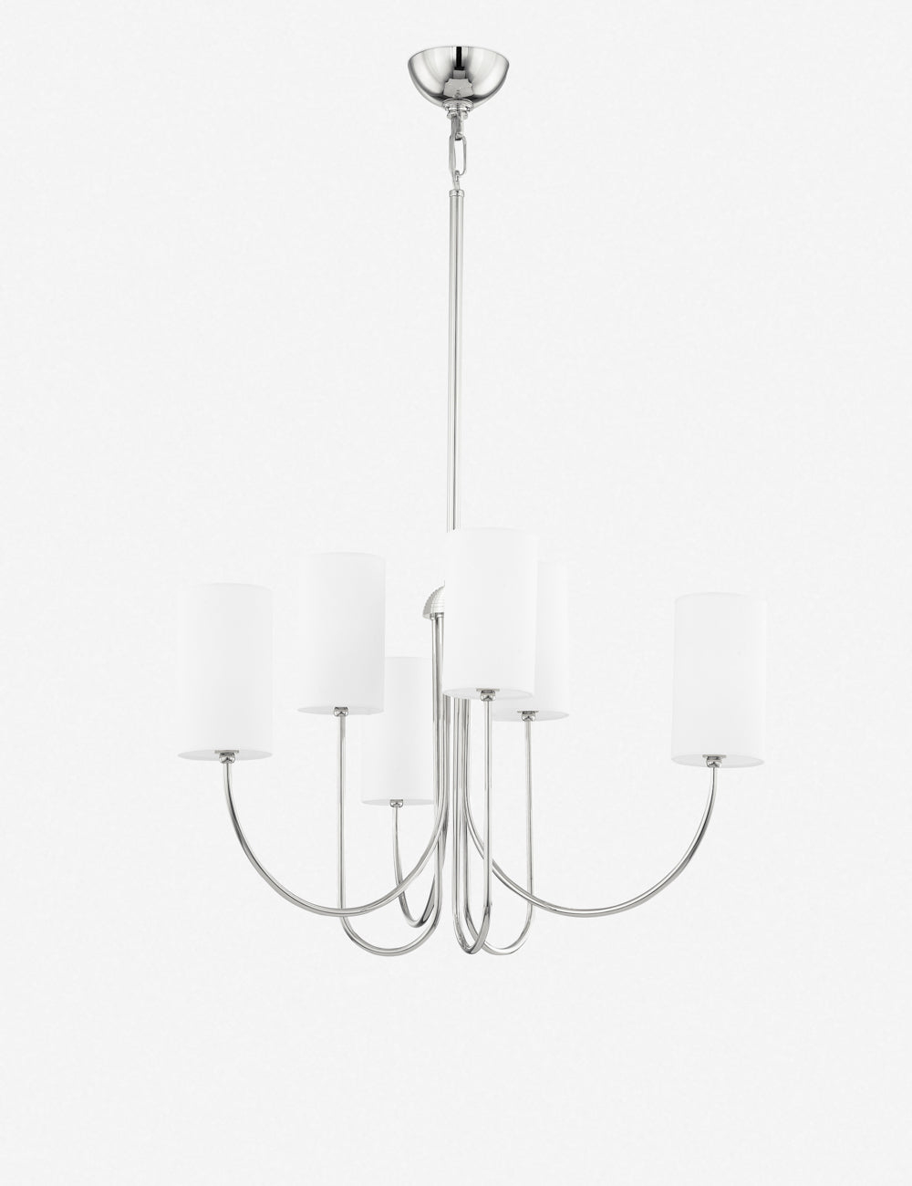Midford Chandelier - Polished Nickel / 27.5"W