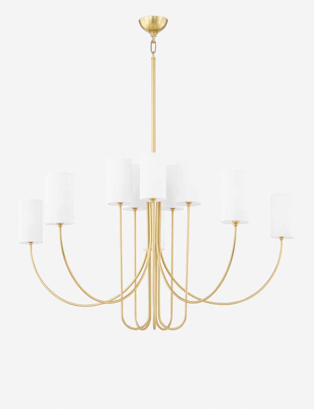 Midford Chandelier - Antique Brass / 48.25"W