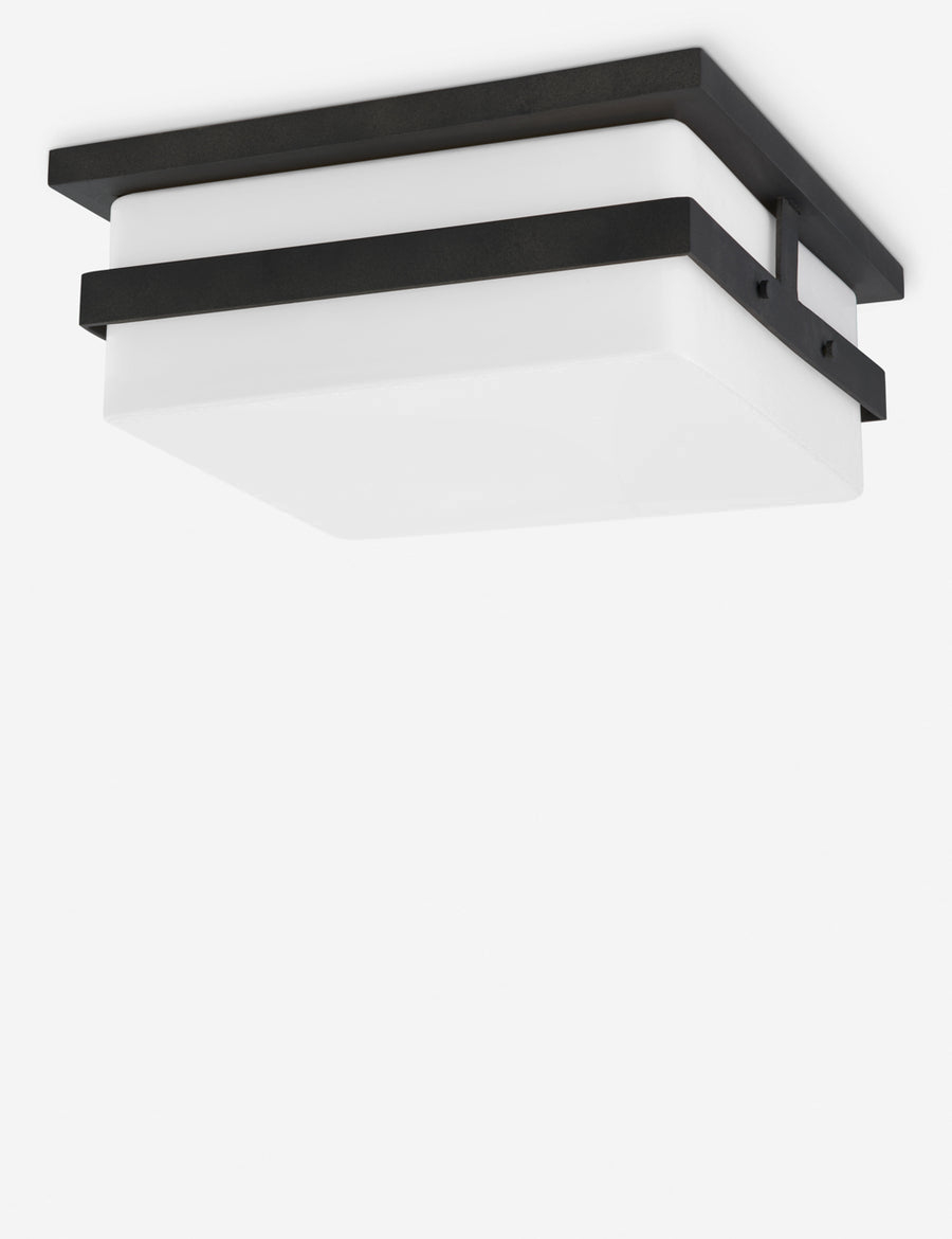 Travers Indoor / Outdoor Flush Mount Light - Black