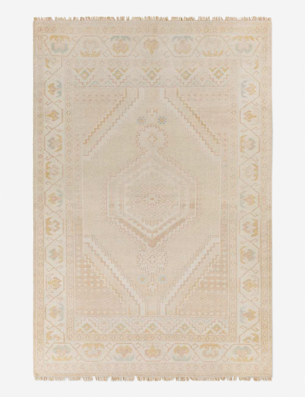 Lotus Hand-Knotted Wool-Blend Rug - 2' x 3'