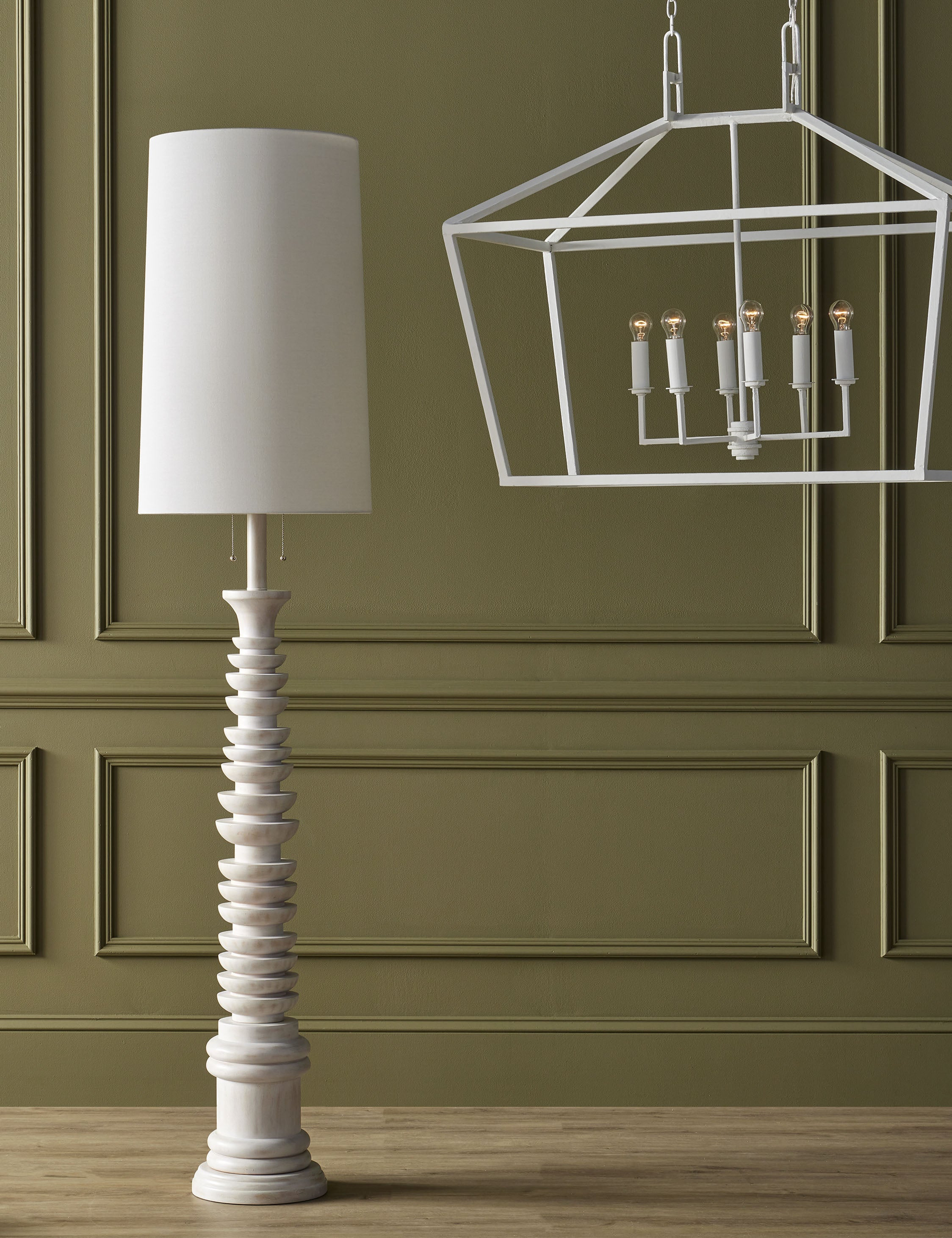 Bankei Floor Lamp - White