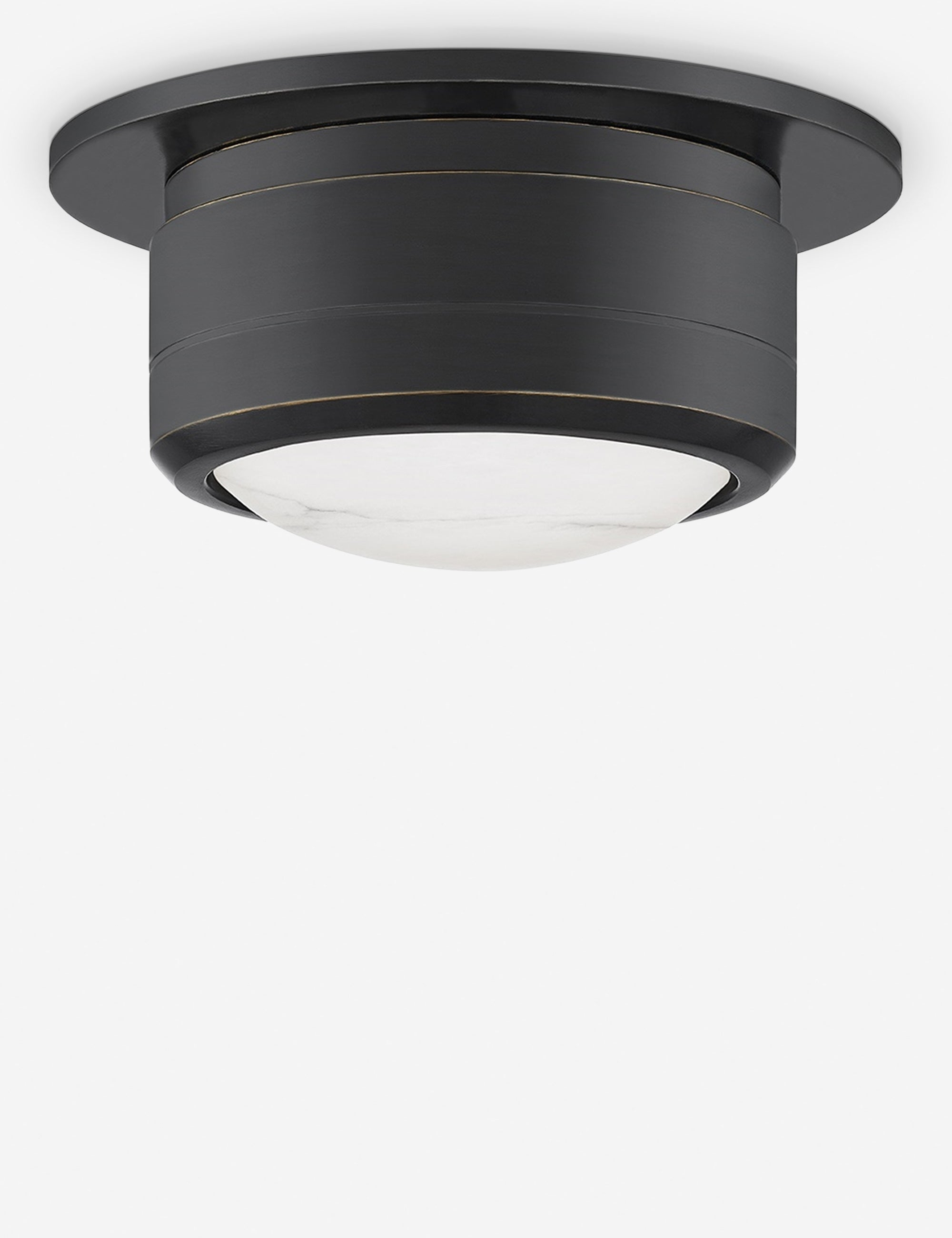 Jin Flush Mount Light - Antique Bronze / Small