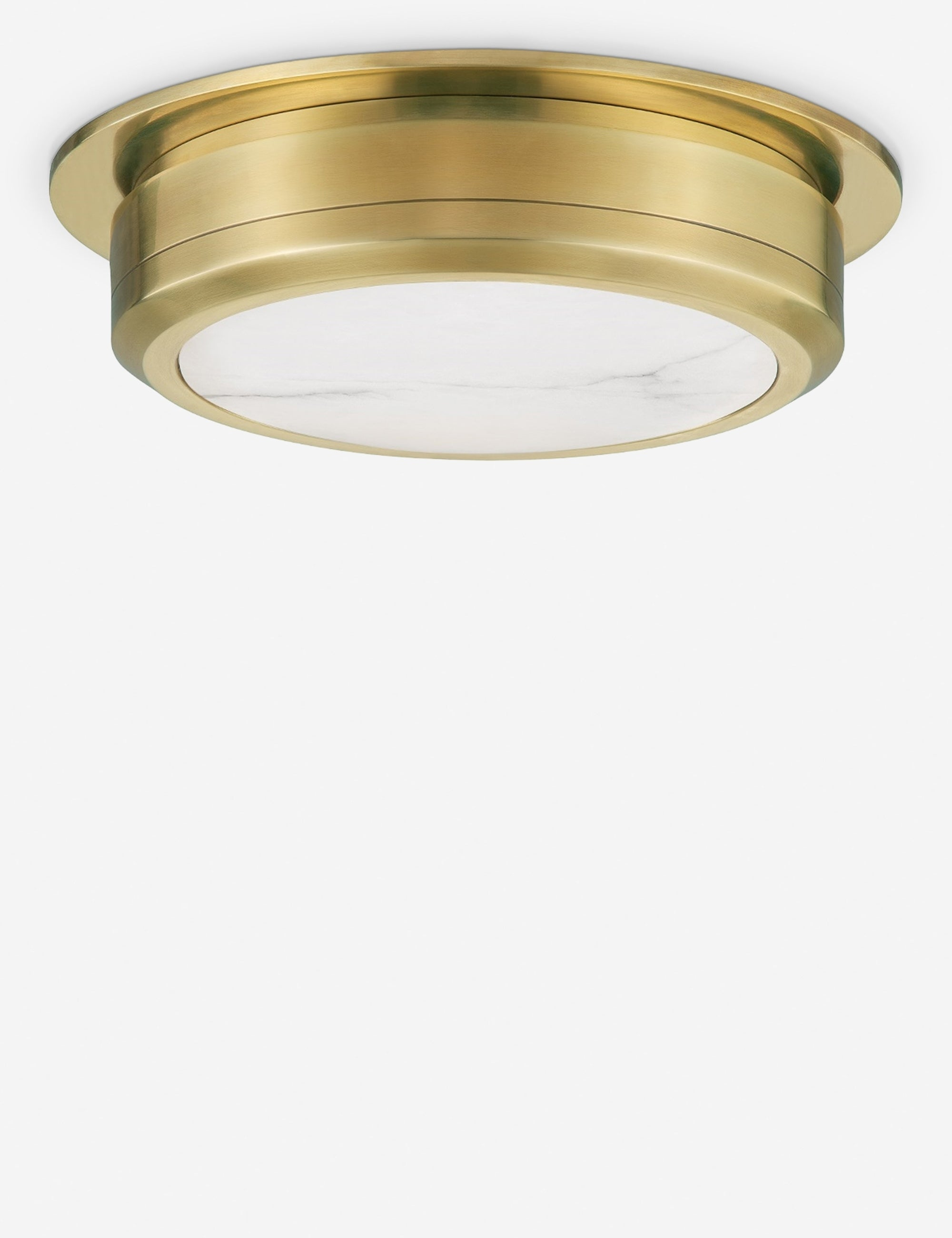 Jin Flush Mount Light - Antique Brass / Medium