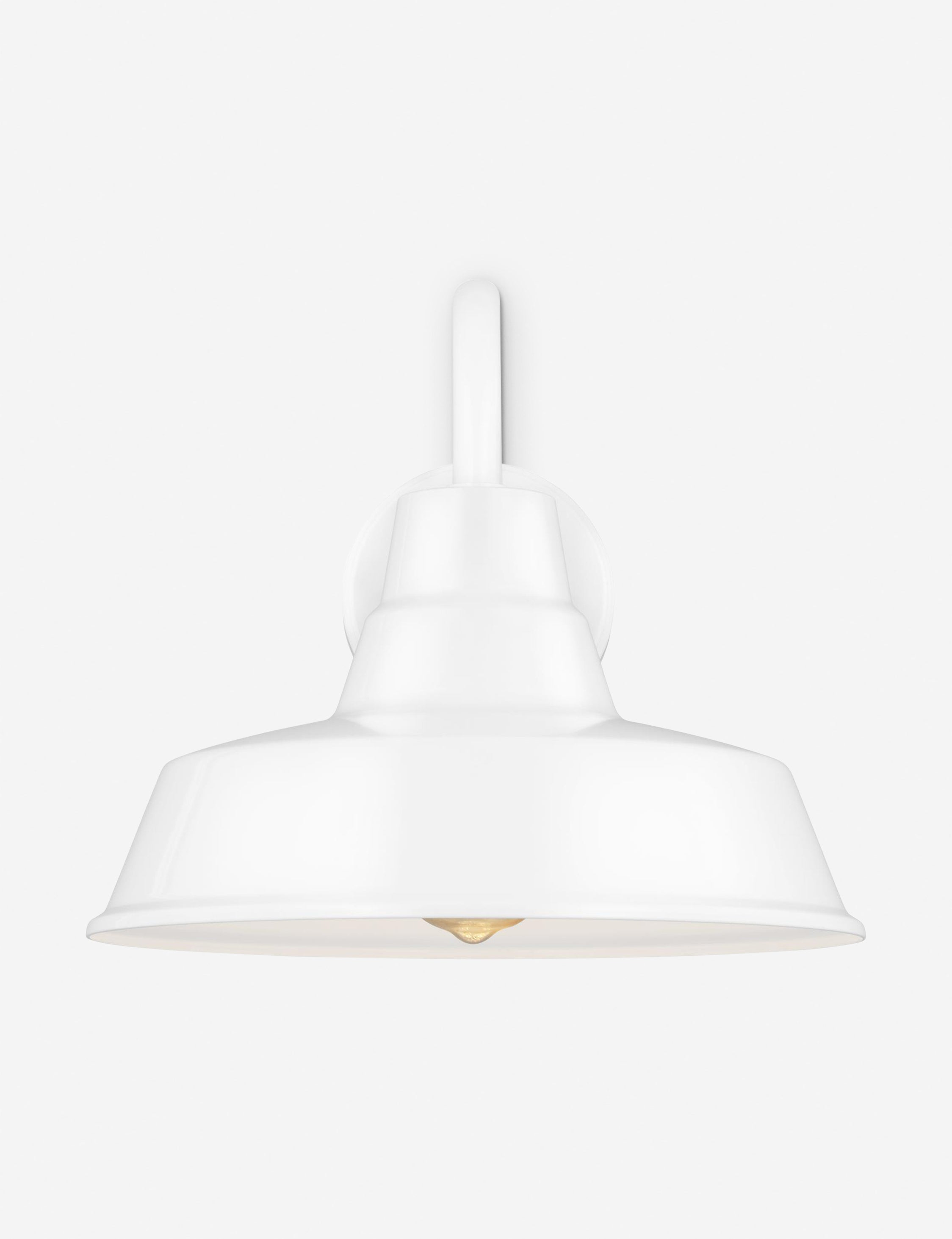 Fisher Outdoor Sconce - White / 12"Dia