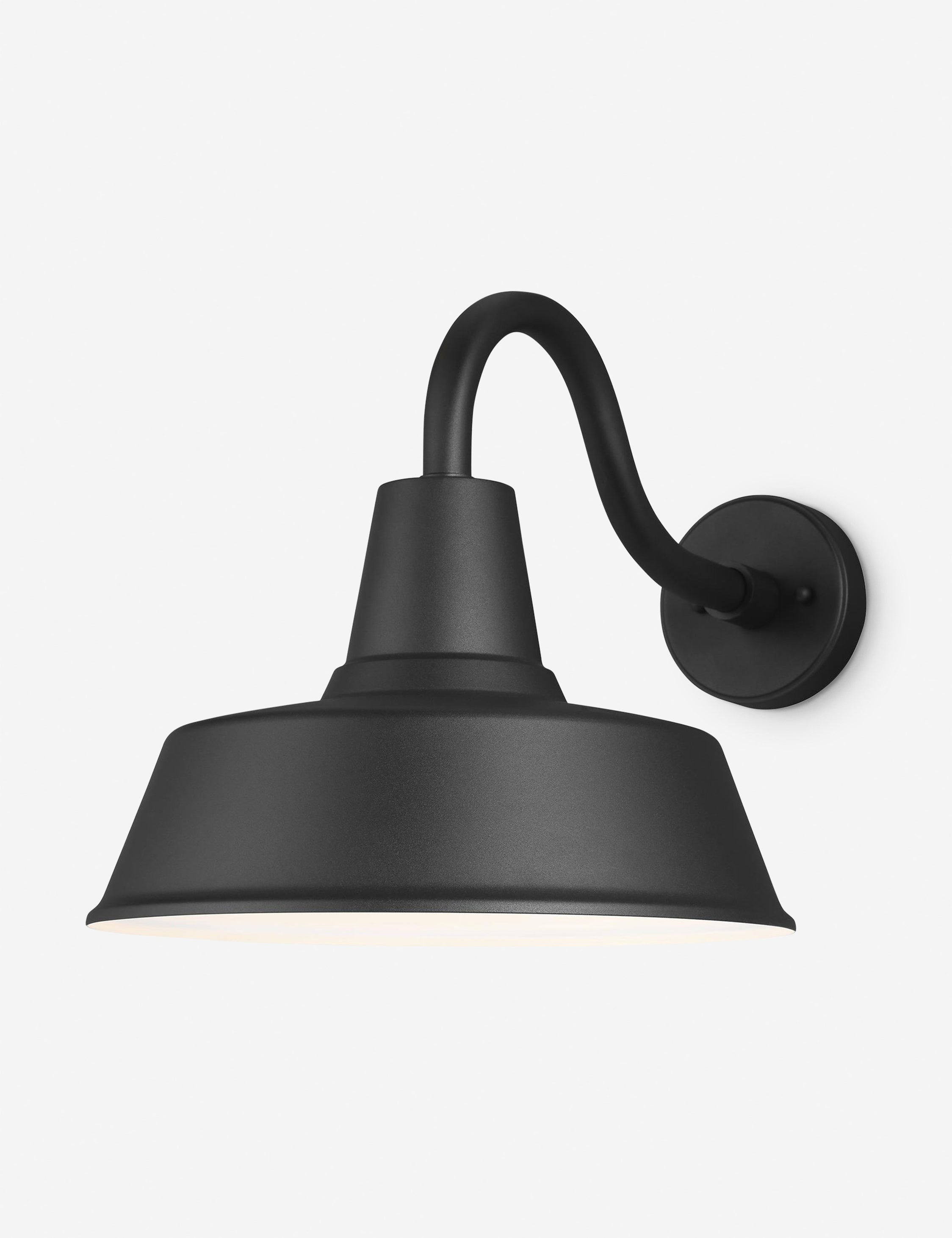 Fisher Outdoor Sconce - Black / 14" Dia