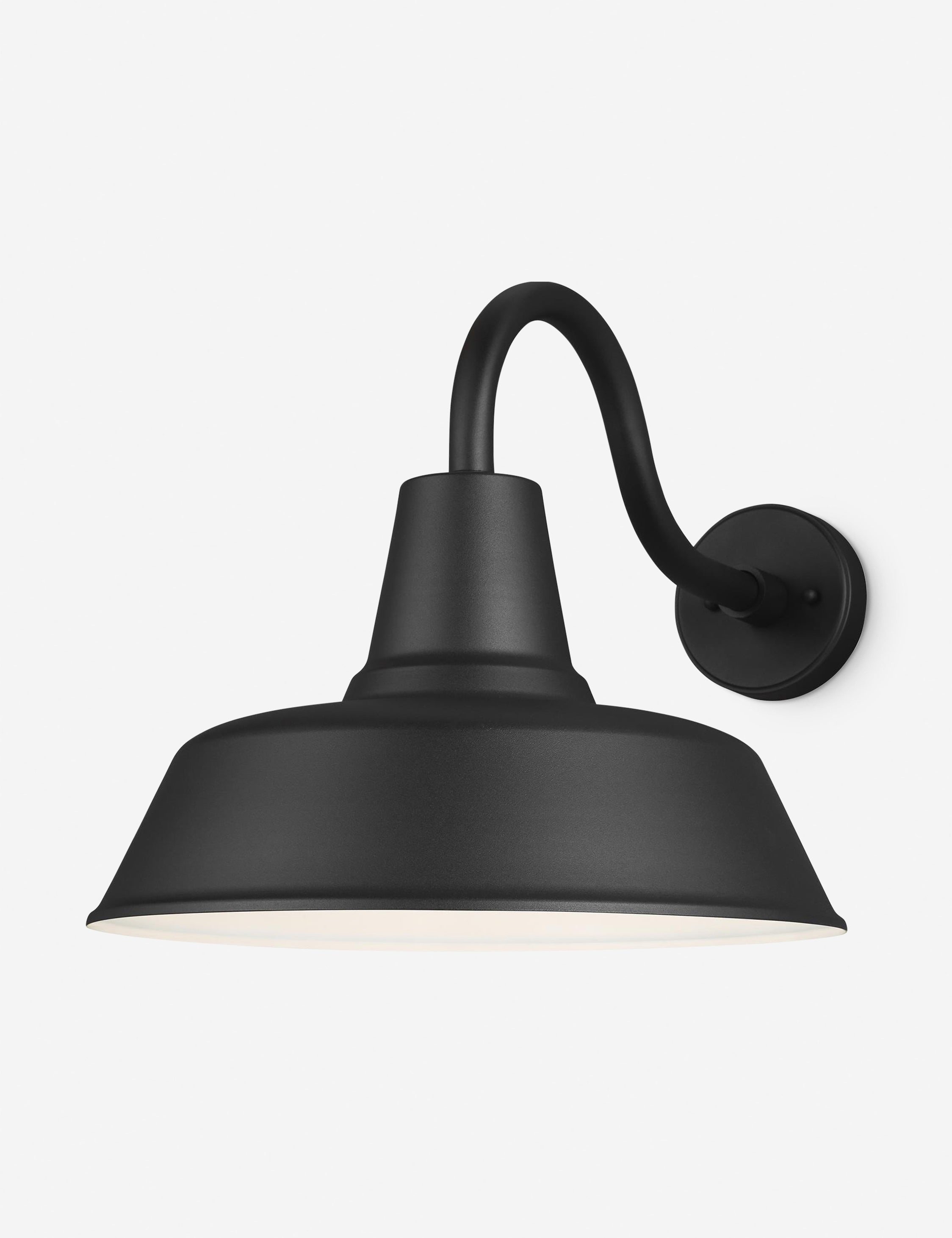 Fisher Outdoor Sconce - Black / 16" Dia