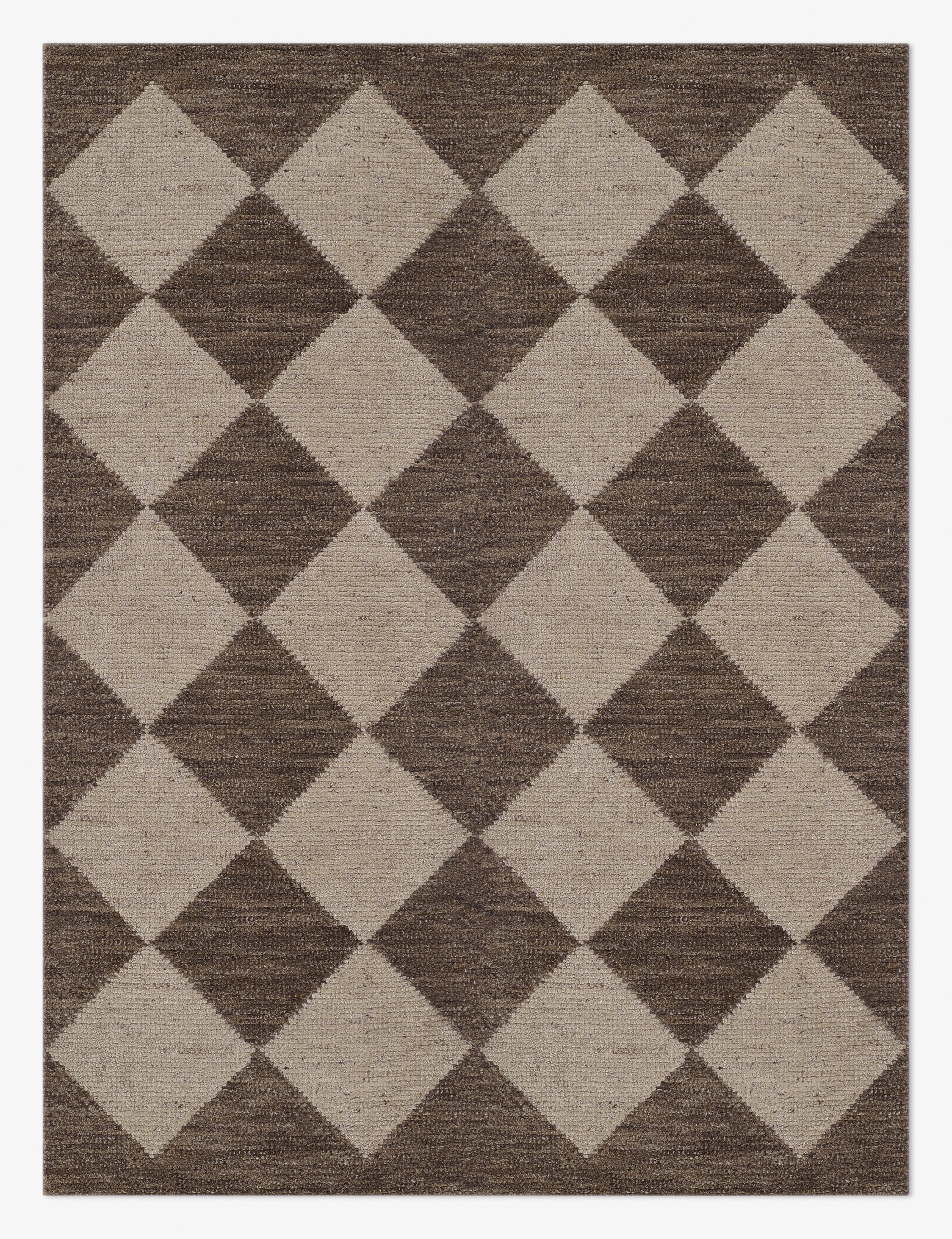 Palau Hand-Knotted Wool Rug - Brown / 9' x 12'
