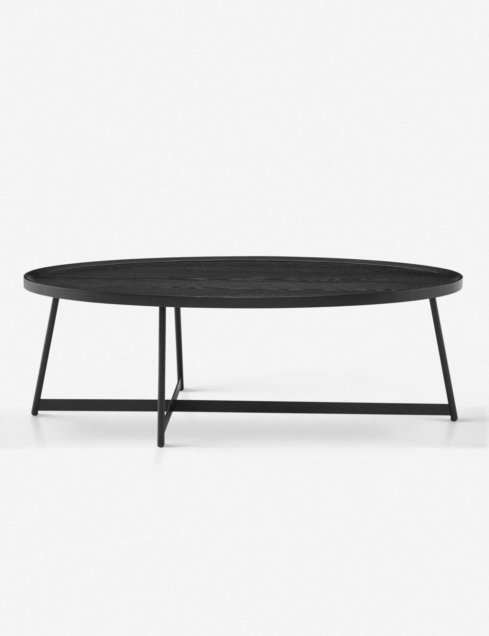 Gweneth Oval Coffee Table - Black Ash