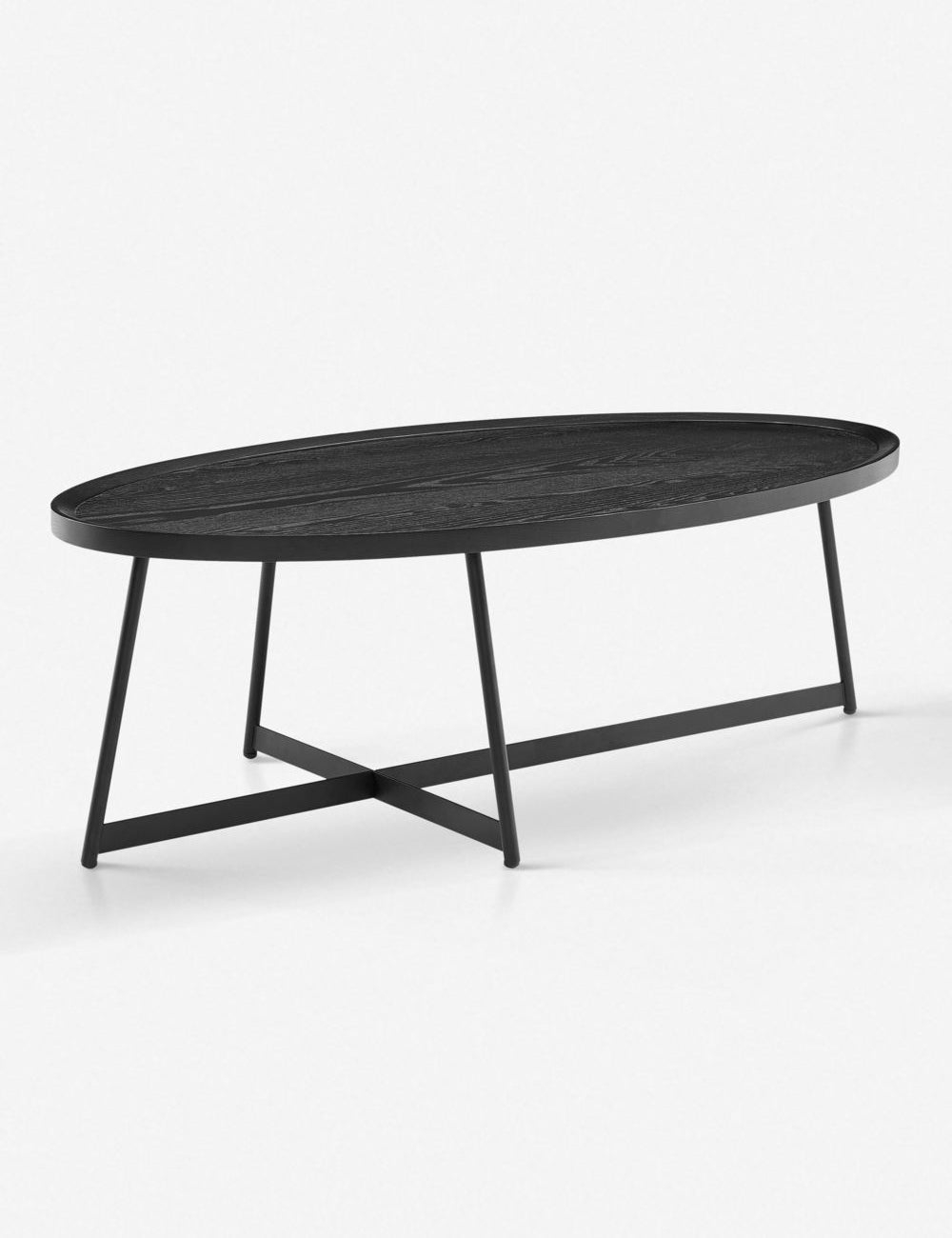 Gweneth Oval Coffee Table - Black Ash