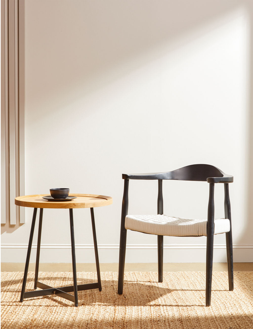 Gweneth Round Side Table - Natural