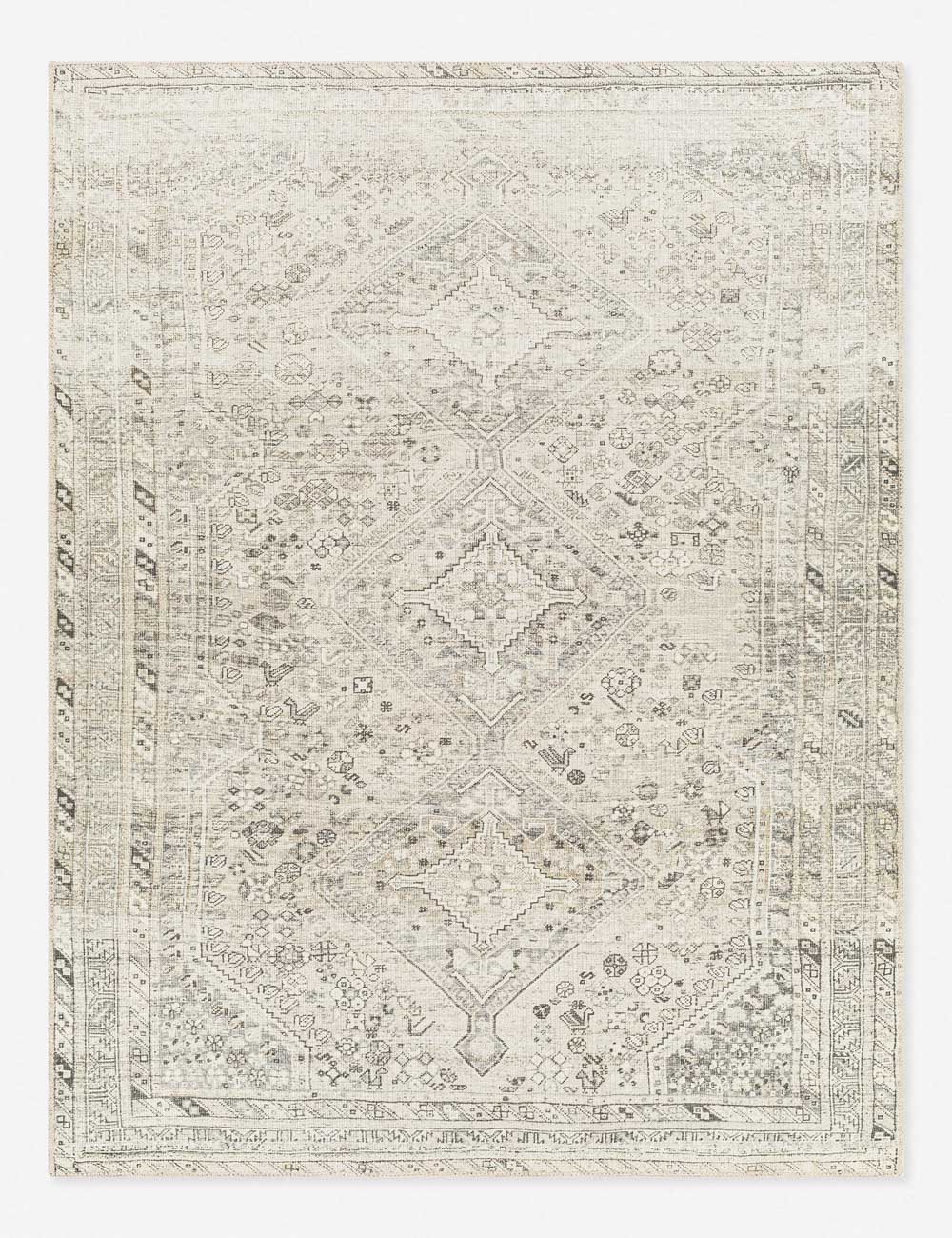 Cade Washable Rug - Gray / 2' x 2'11"