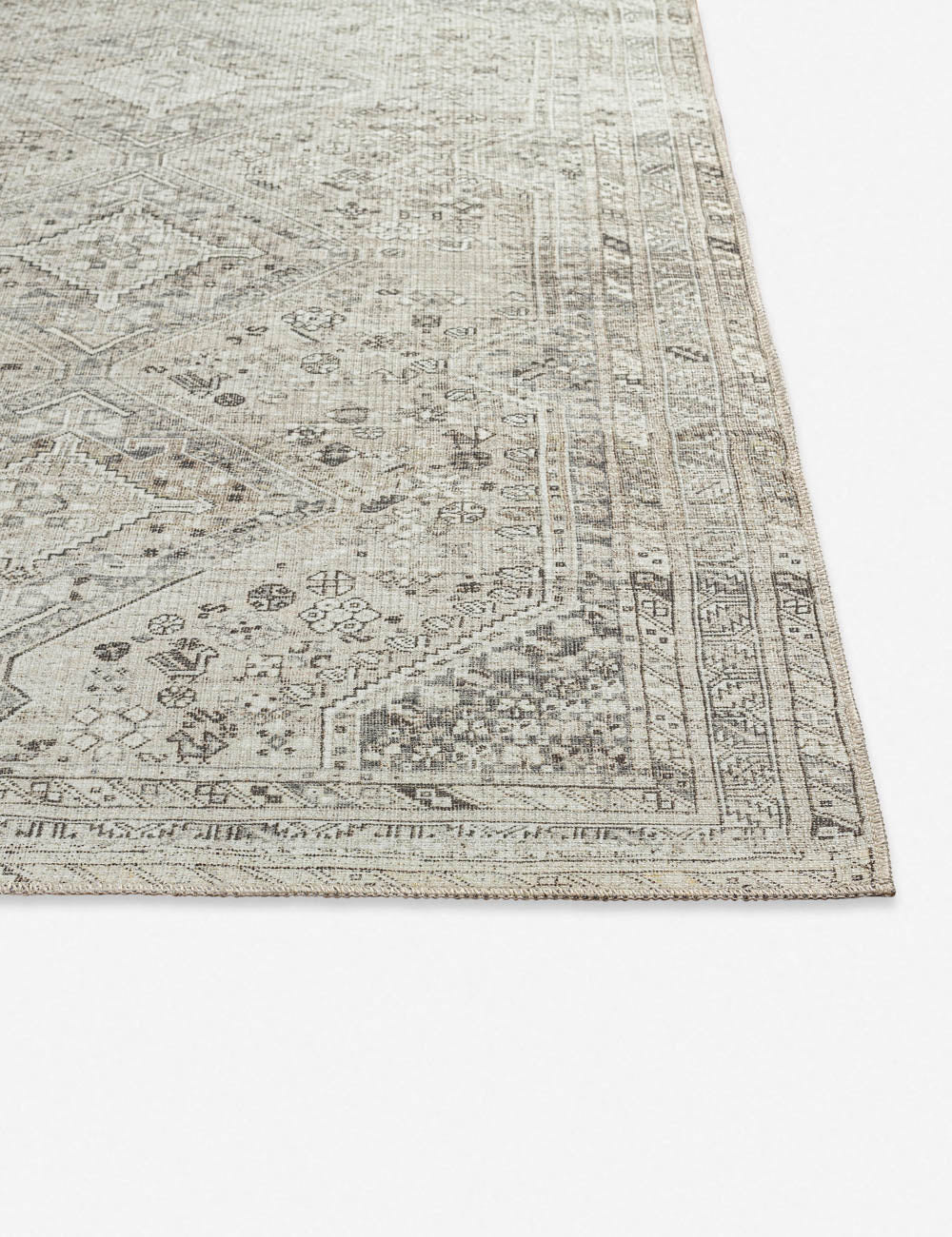 Cade Washable Rug - Gray / 2' x 2'11"