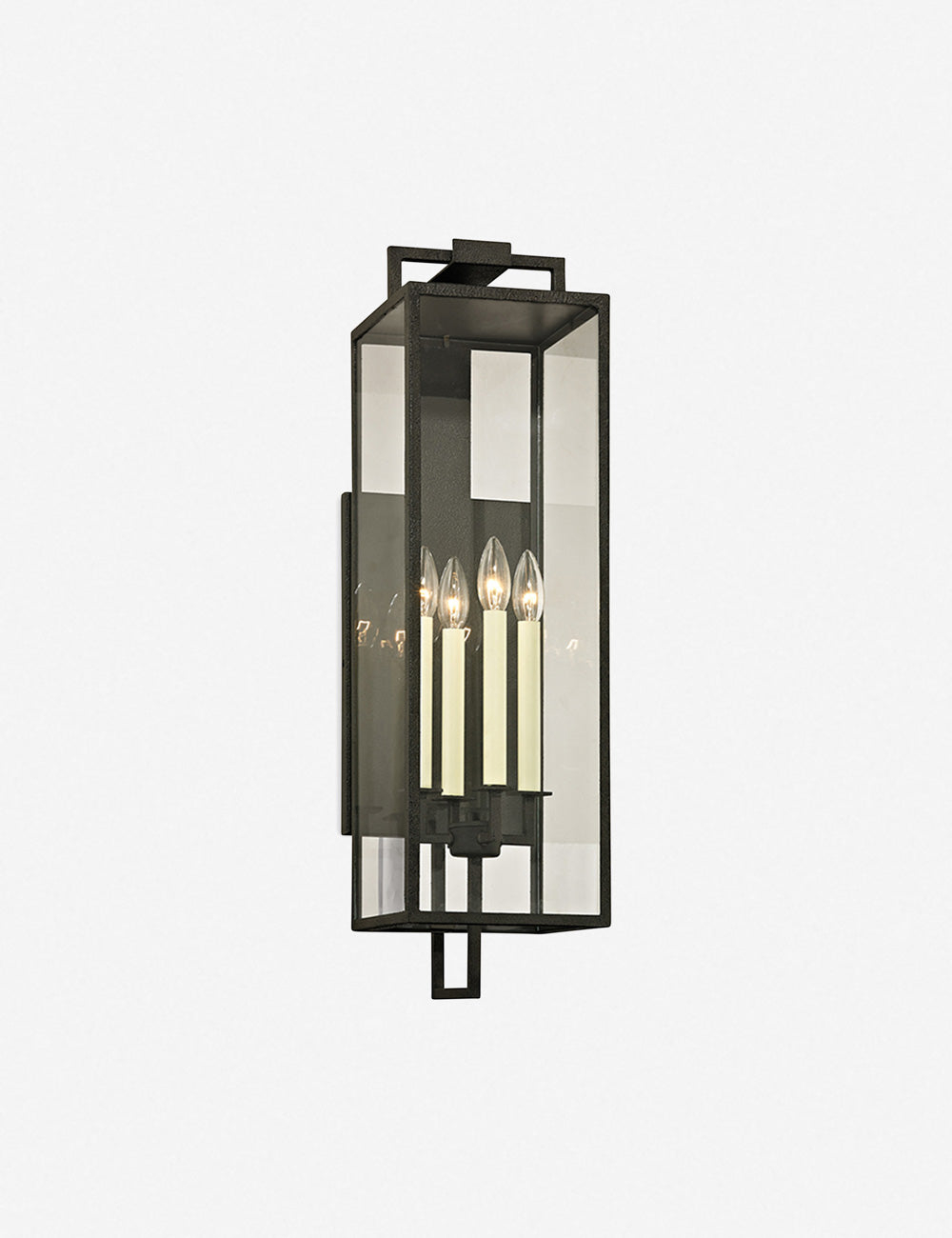 Judy Outdoor Sconce - Black / 28.5"H