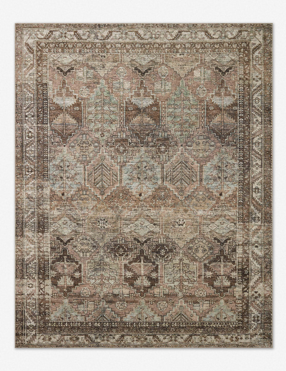 Billie Rug by Amber Lewis x Loloi - Clay and Sage / 7'6" x 9'6"