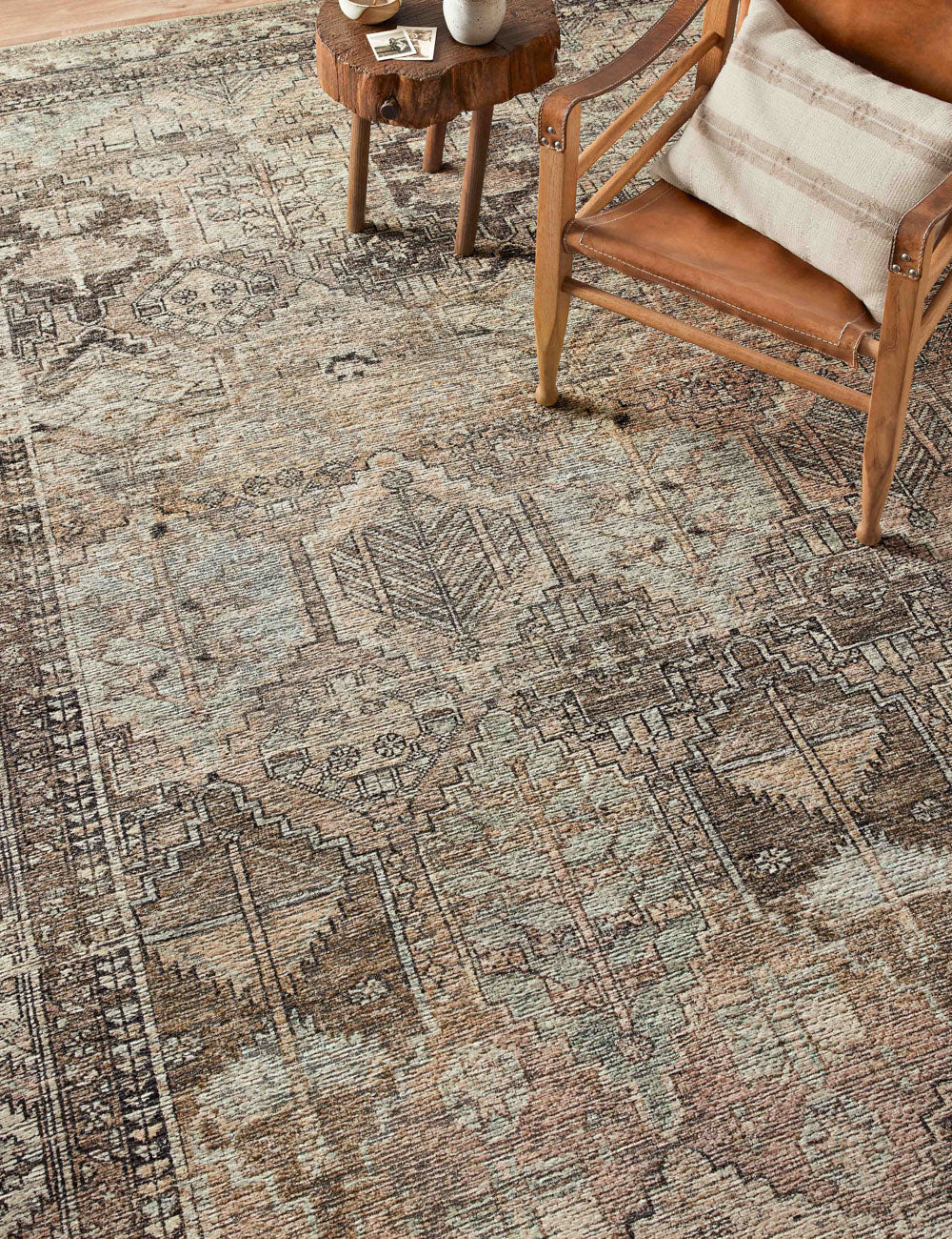Billie Rug by Amber Lewis x Loloi - Clay and Sage / 7'6" x 9'6"