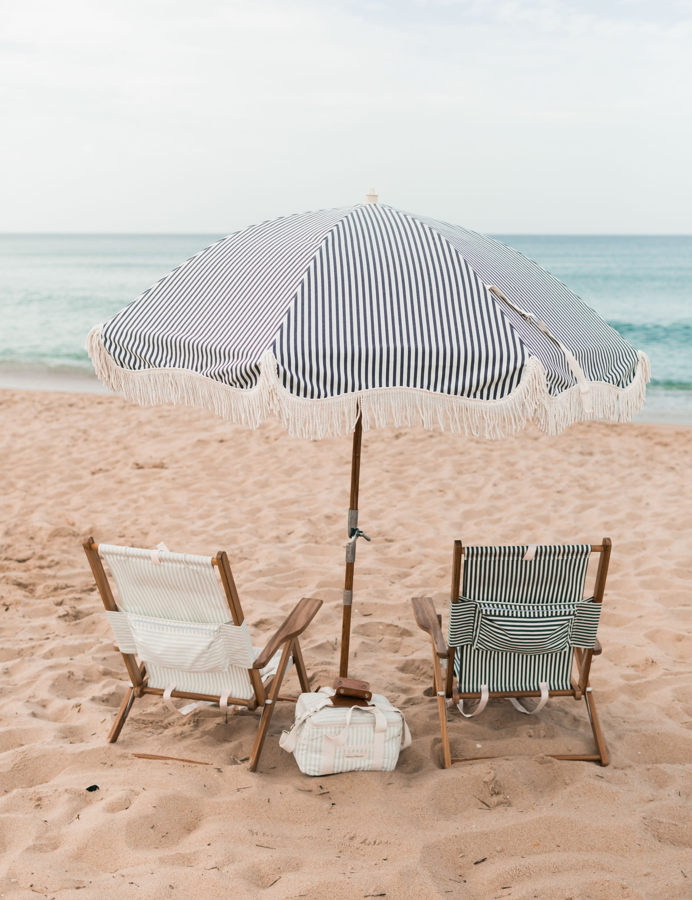 Tommy Chair by Business & Pleasure Co. - Sage Stripe