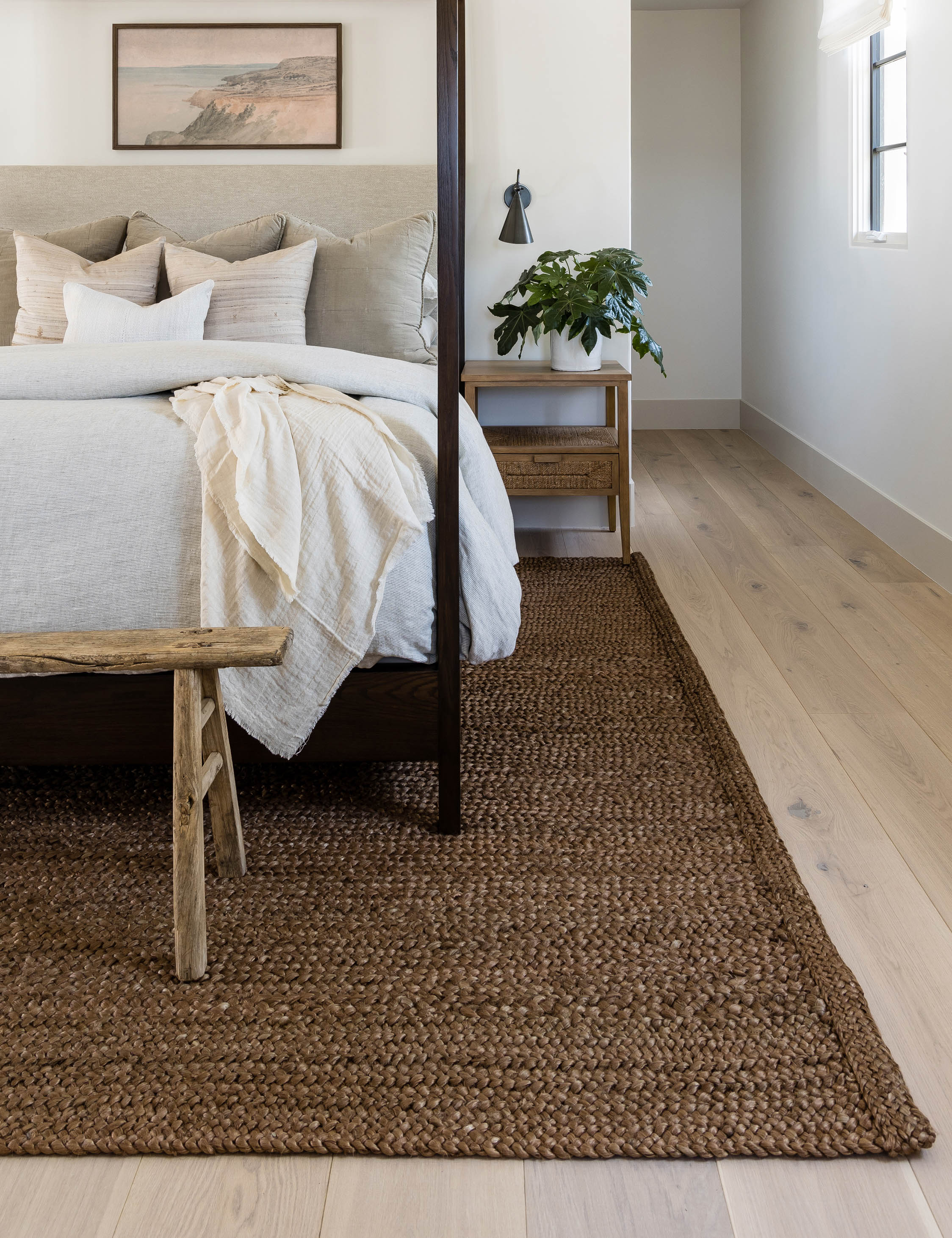 Cassis Handwoven Jute Rug by Pure Salt x Momeni - Walnut / 6' x 9'