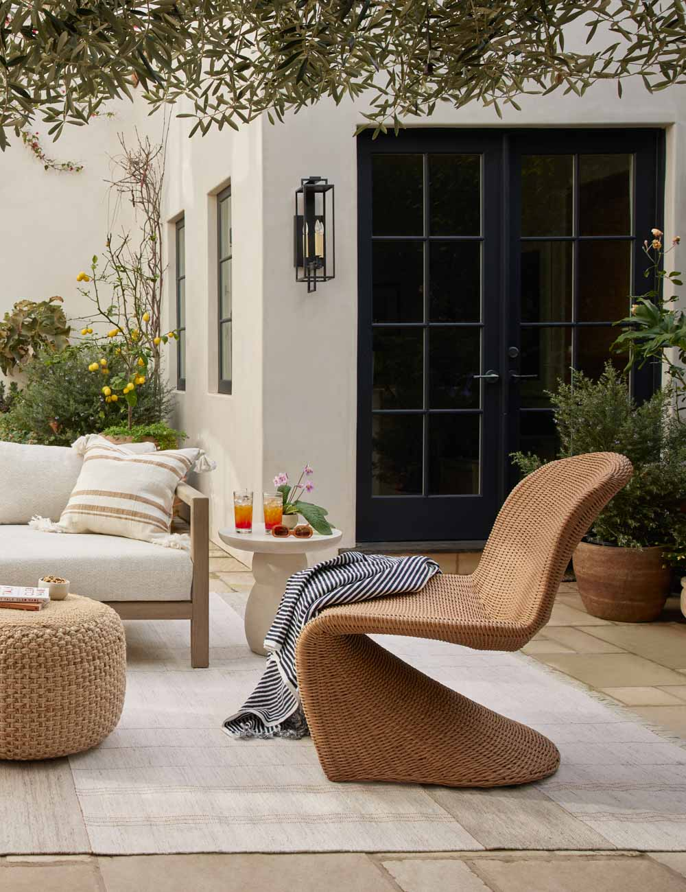 Manila Indoor / Outdoor Accent Chair - Tan