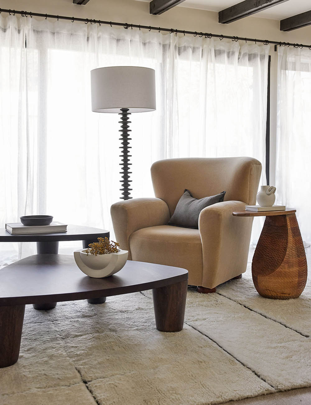 Fishbone Floor Lamp by Regina Andrew - Ebony