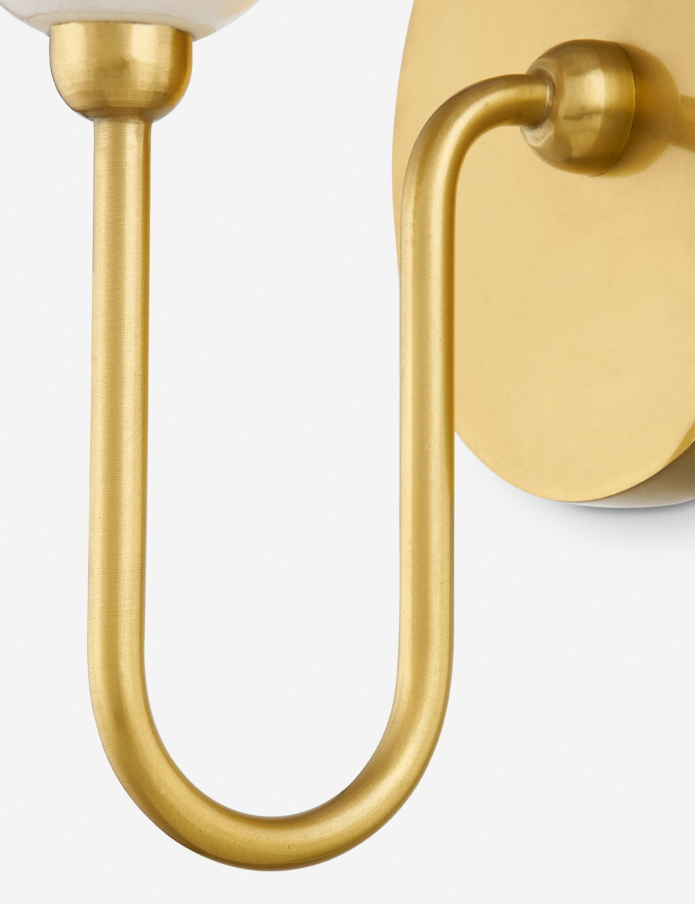 Lucinda Sconce - Brass and White