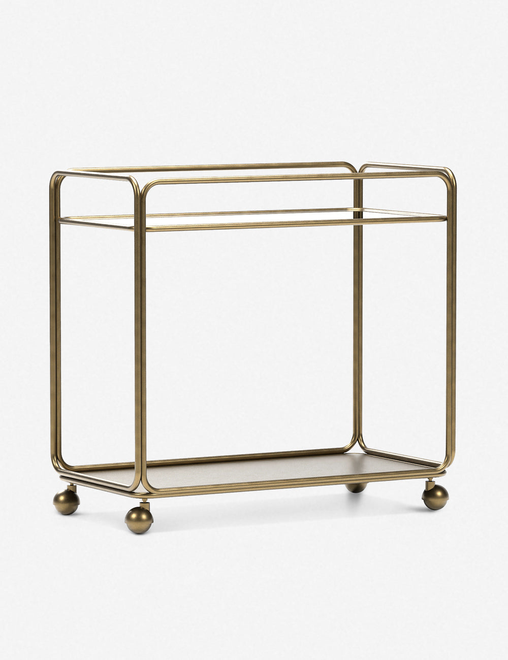Nathalie Bar Cart - Brass