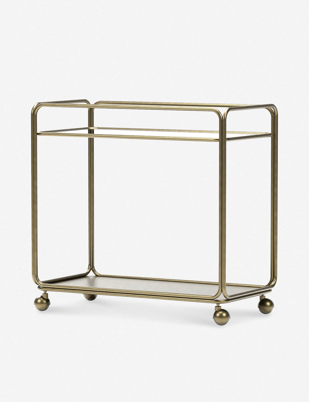 Nathalie Bar Cart - Brass