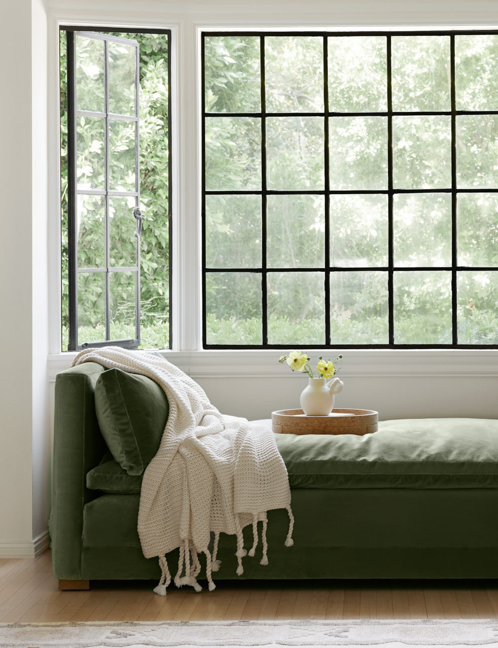 Trestles Chunky Knit Throw by Pom Pom at Home - White