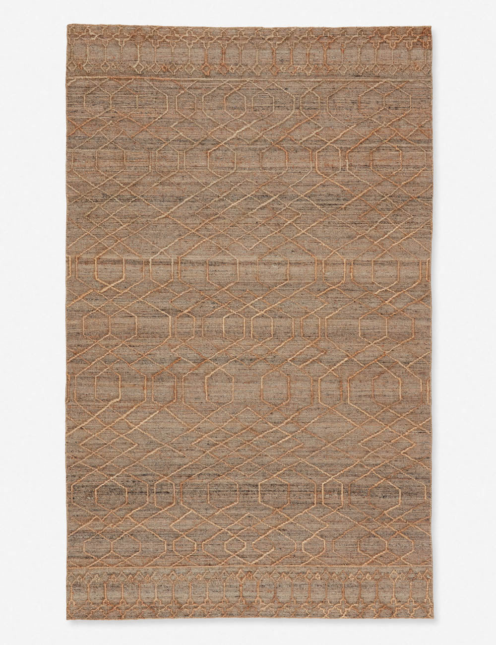 Ceres Handwoven Jute-Blend Rug - Beige and Gray / 9' x 12'